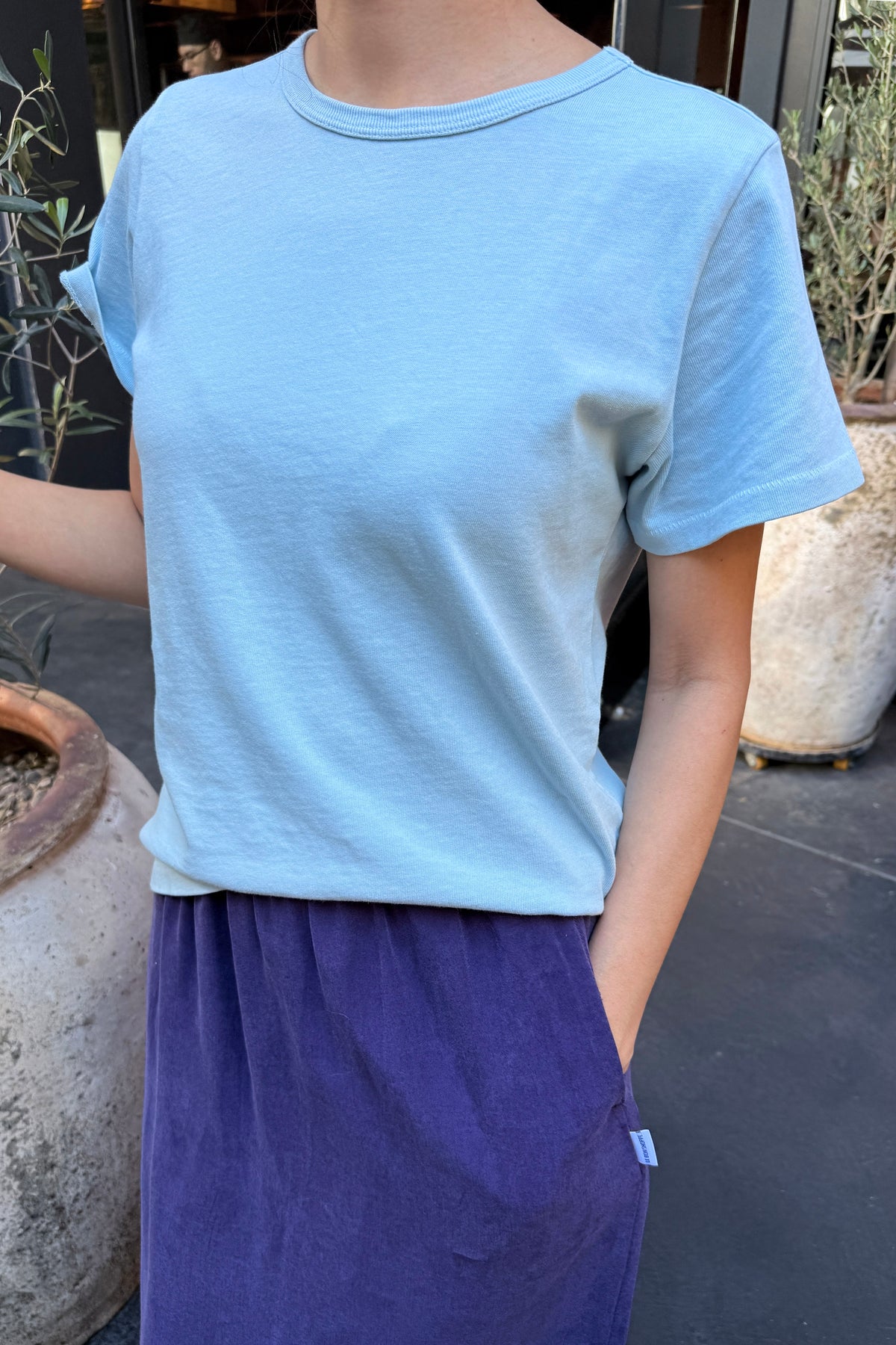 The Go-To Tee - Baby Blue