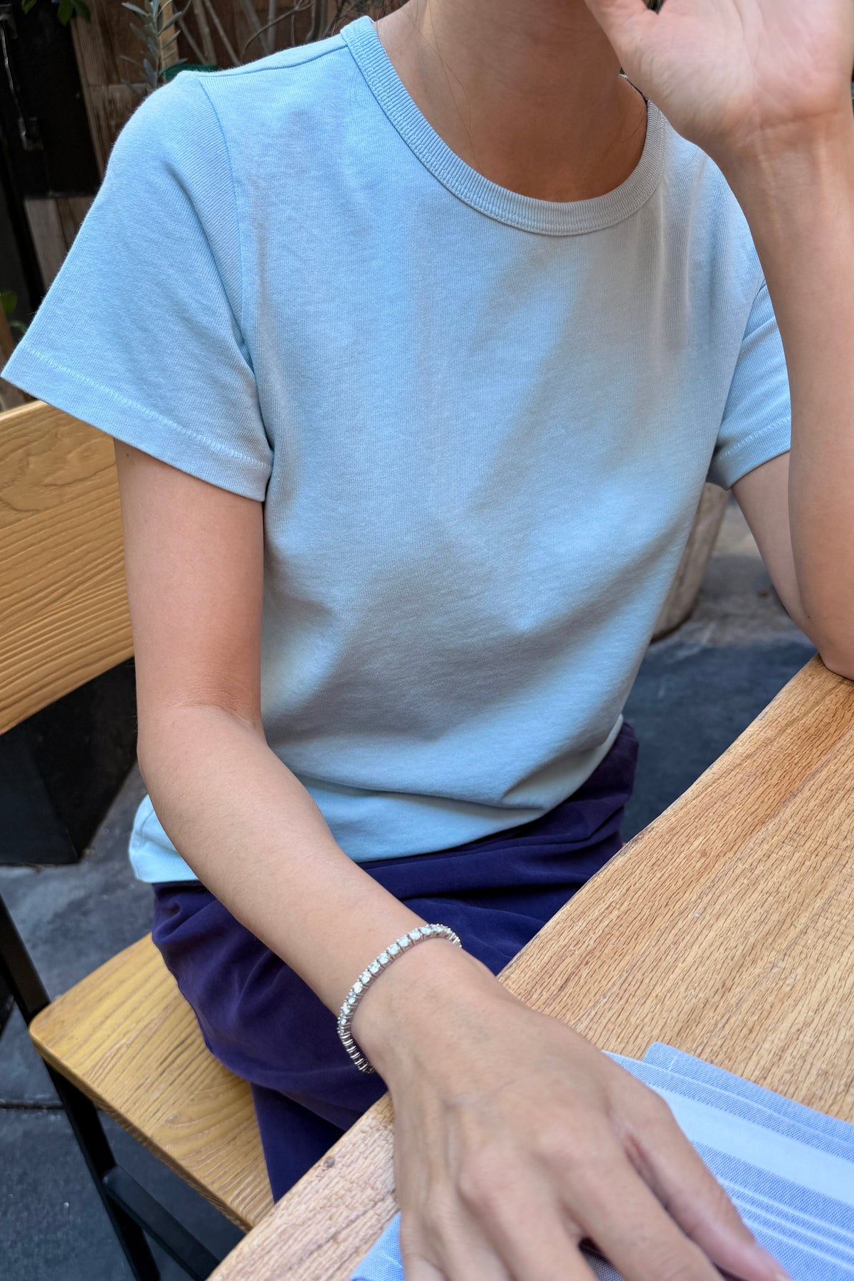 The Go-To Tee - Baby Blue