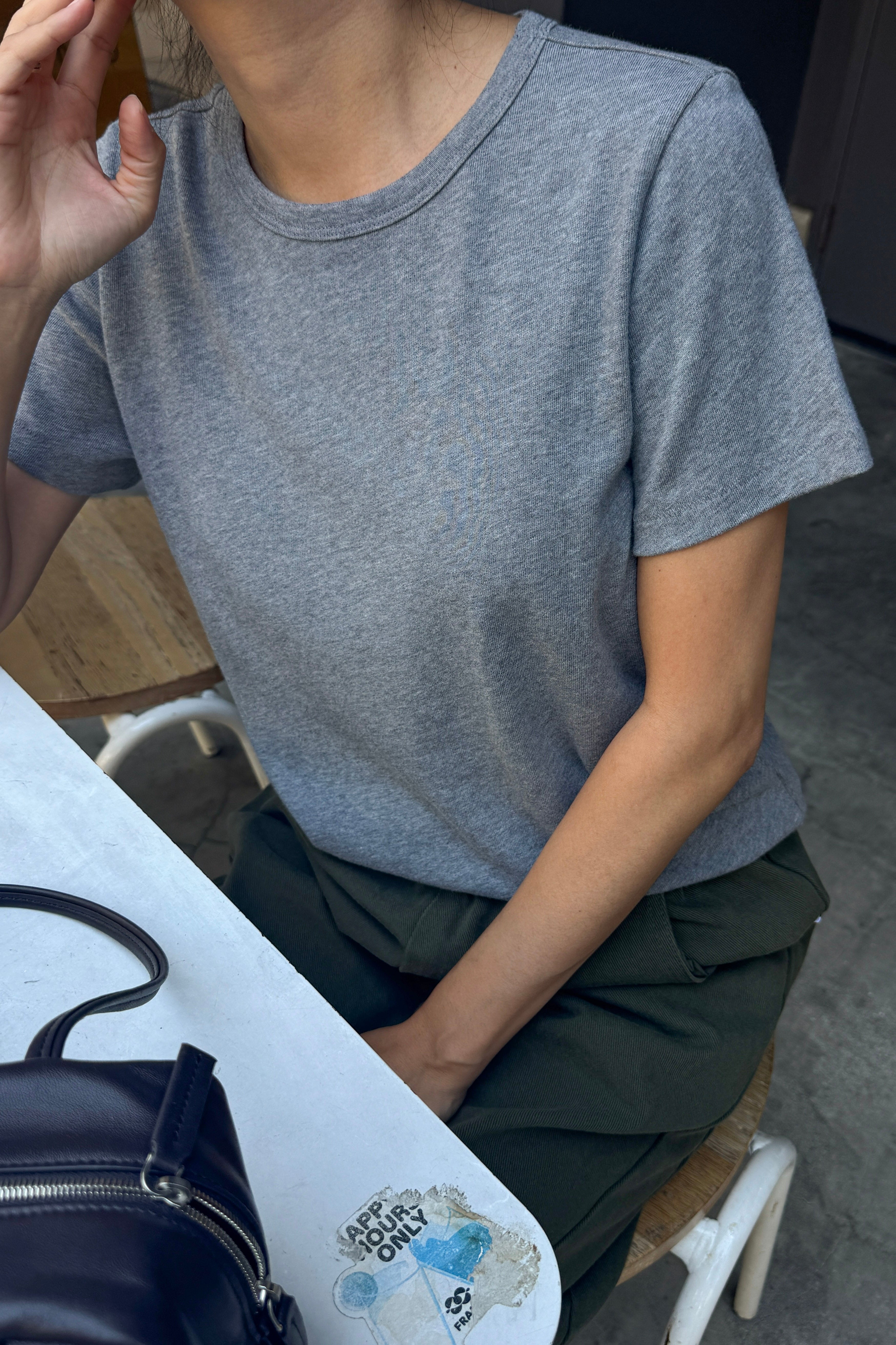 The Go-To Tee - Melange Grey