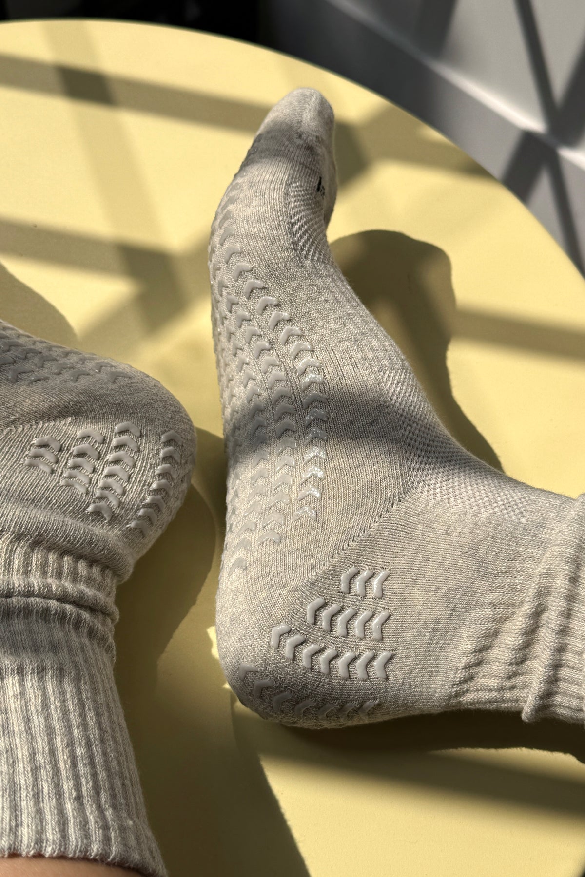Grip Gym Socks - Grey + Grey