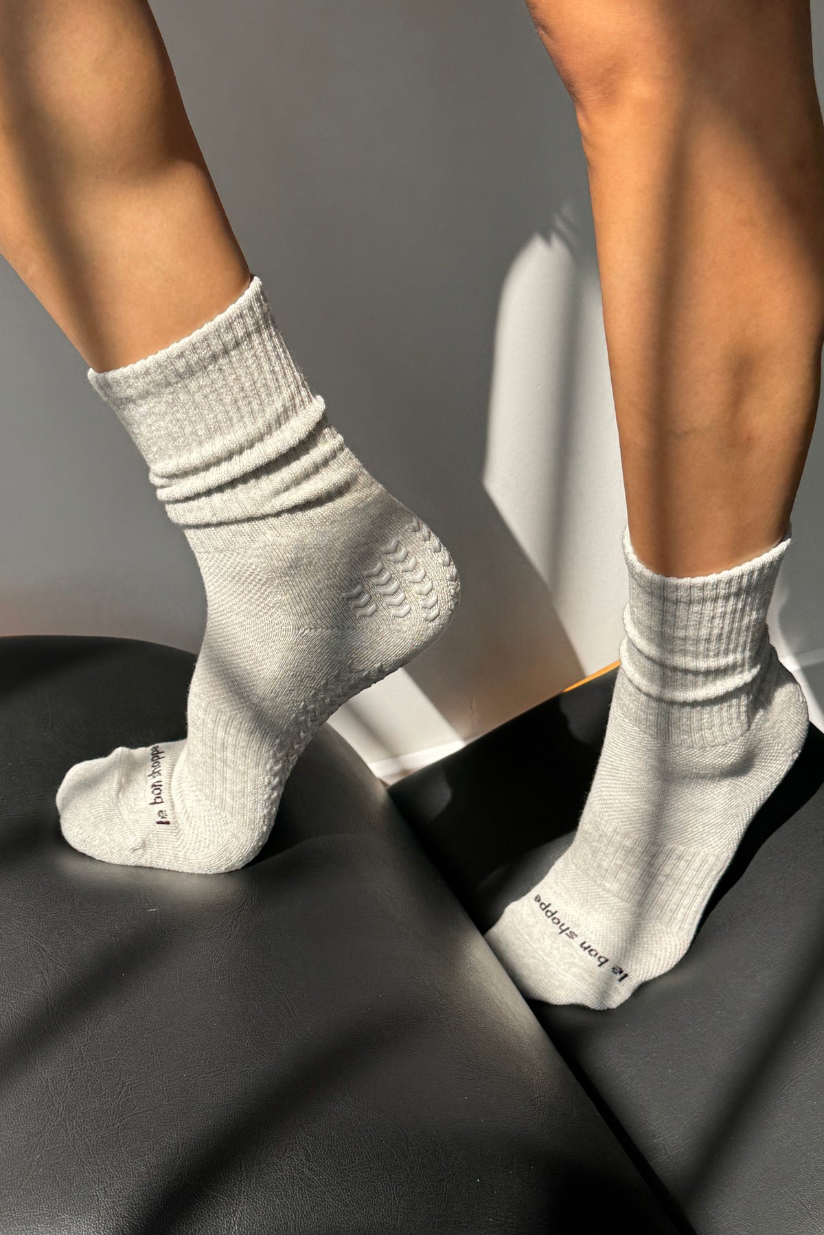 Grip Gym Socks - Grey + Grey