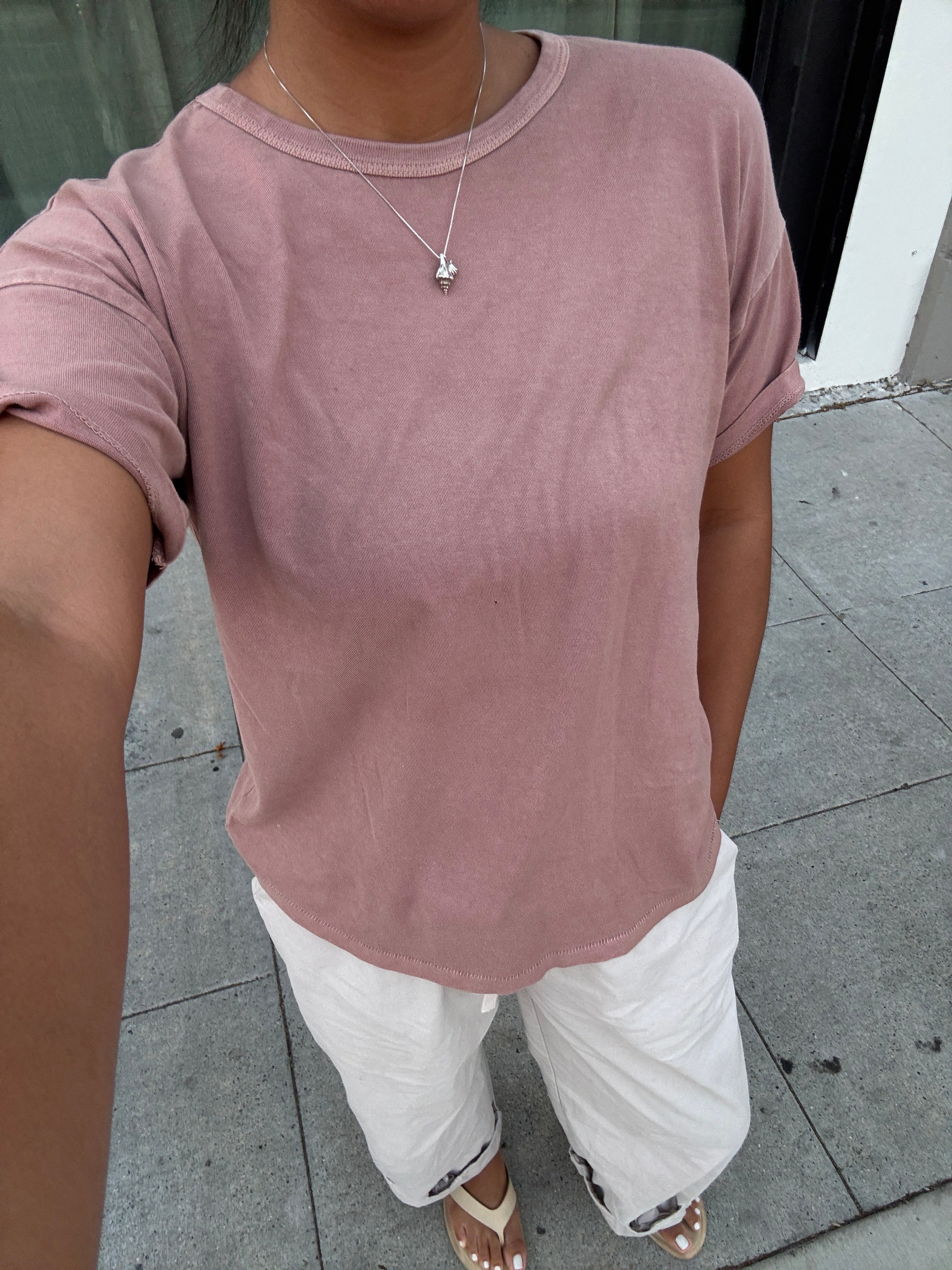 Su camiseta - Rosa seca