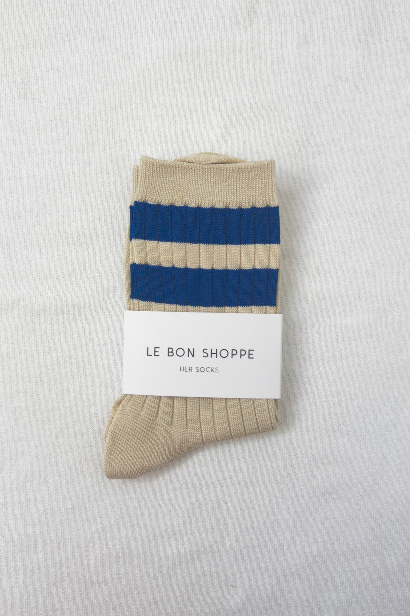 Ses chaussettes universitaires - Azur