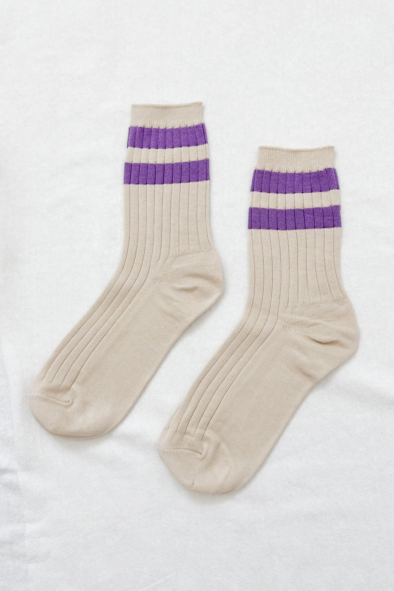 Her Varsity Socks - Ube