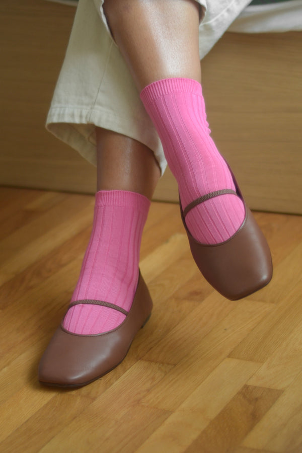 Her Socks (MC cotton) - Bright Pink