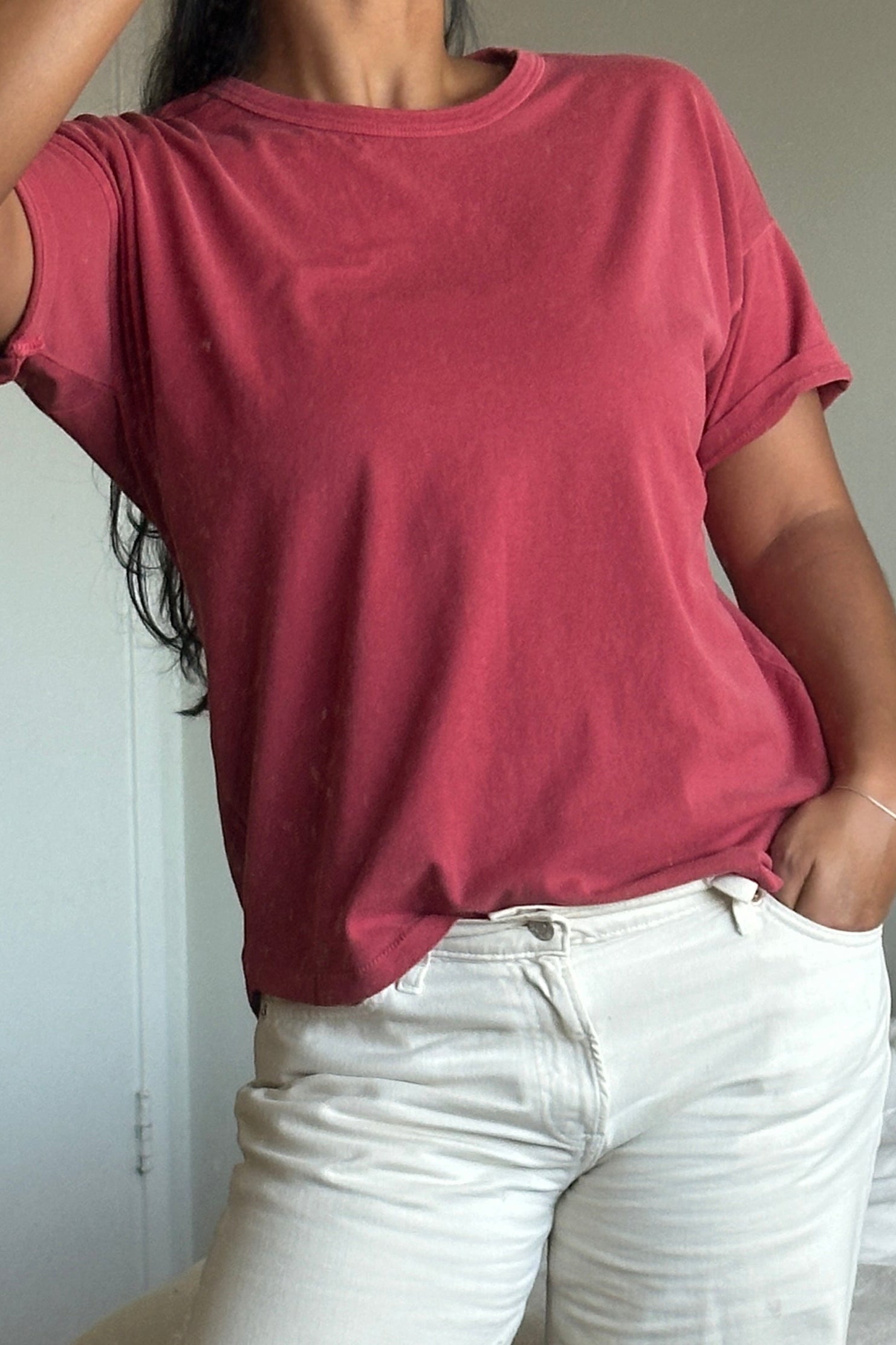 Her Tee - Crayon Red