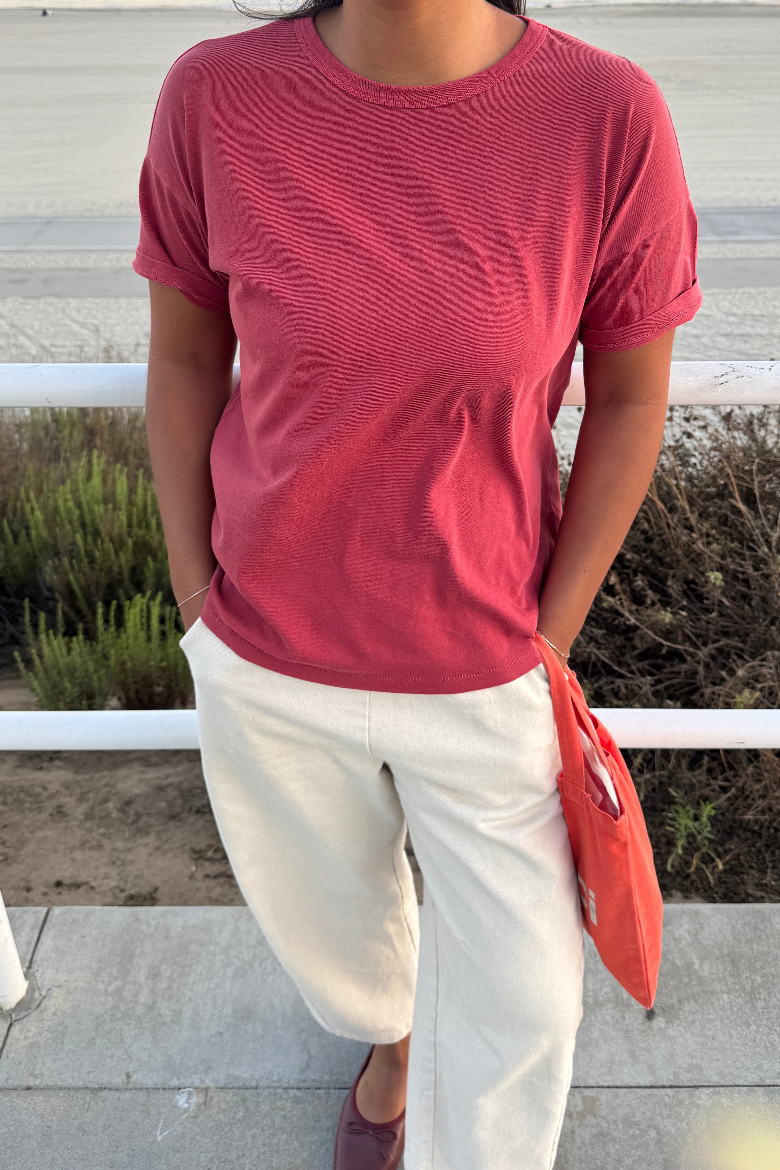 Her Tee - Crayon Red