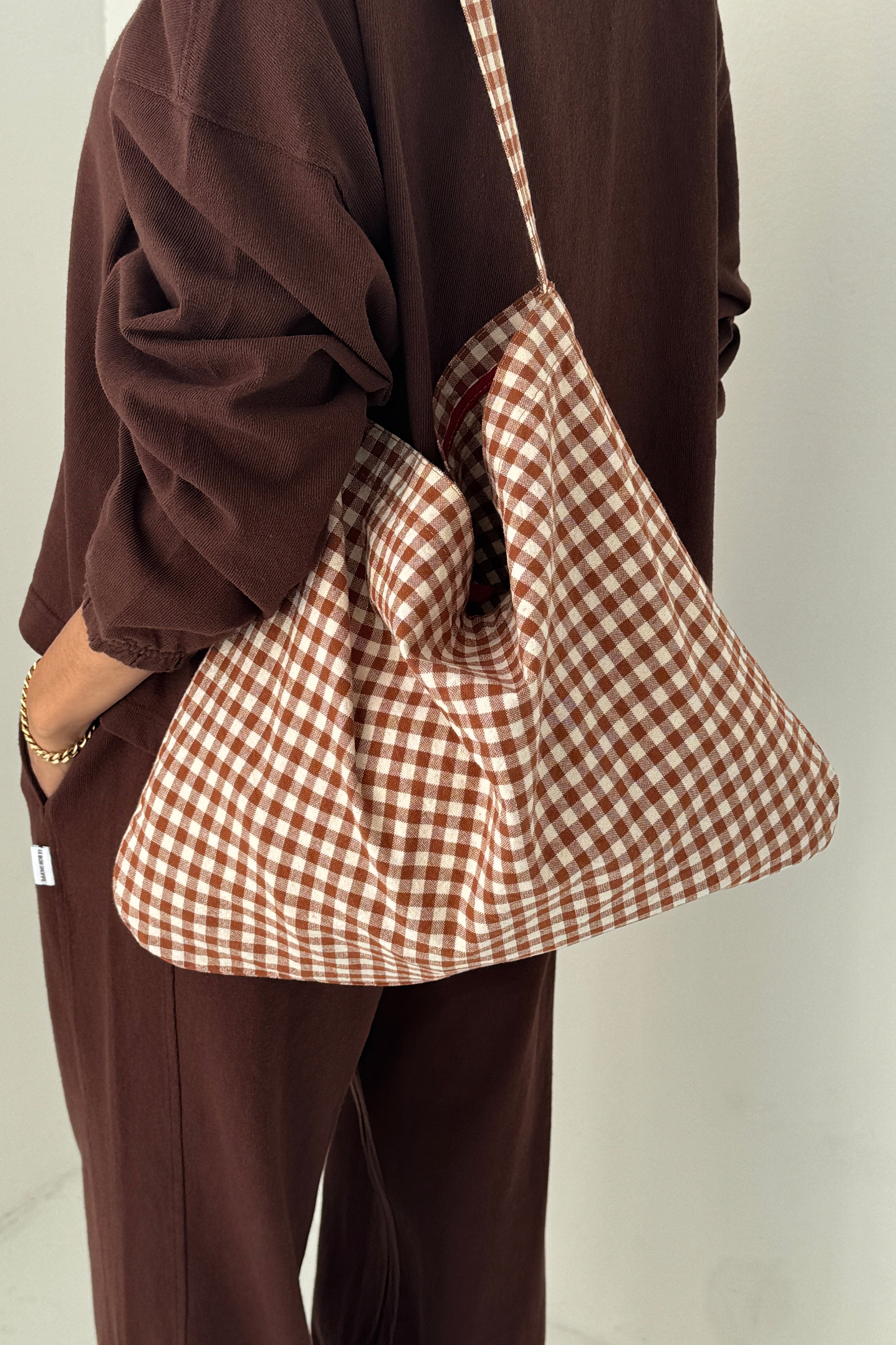 Happy Carry Bag - Cinnamon Gingham