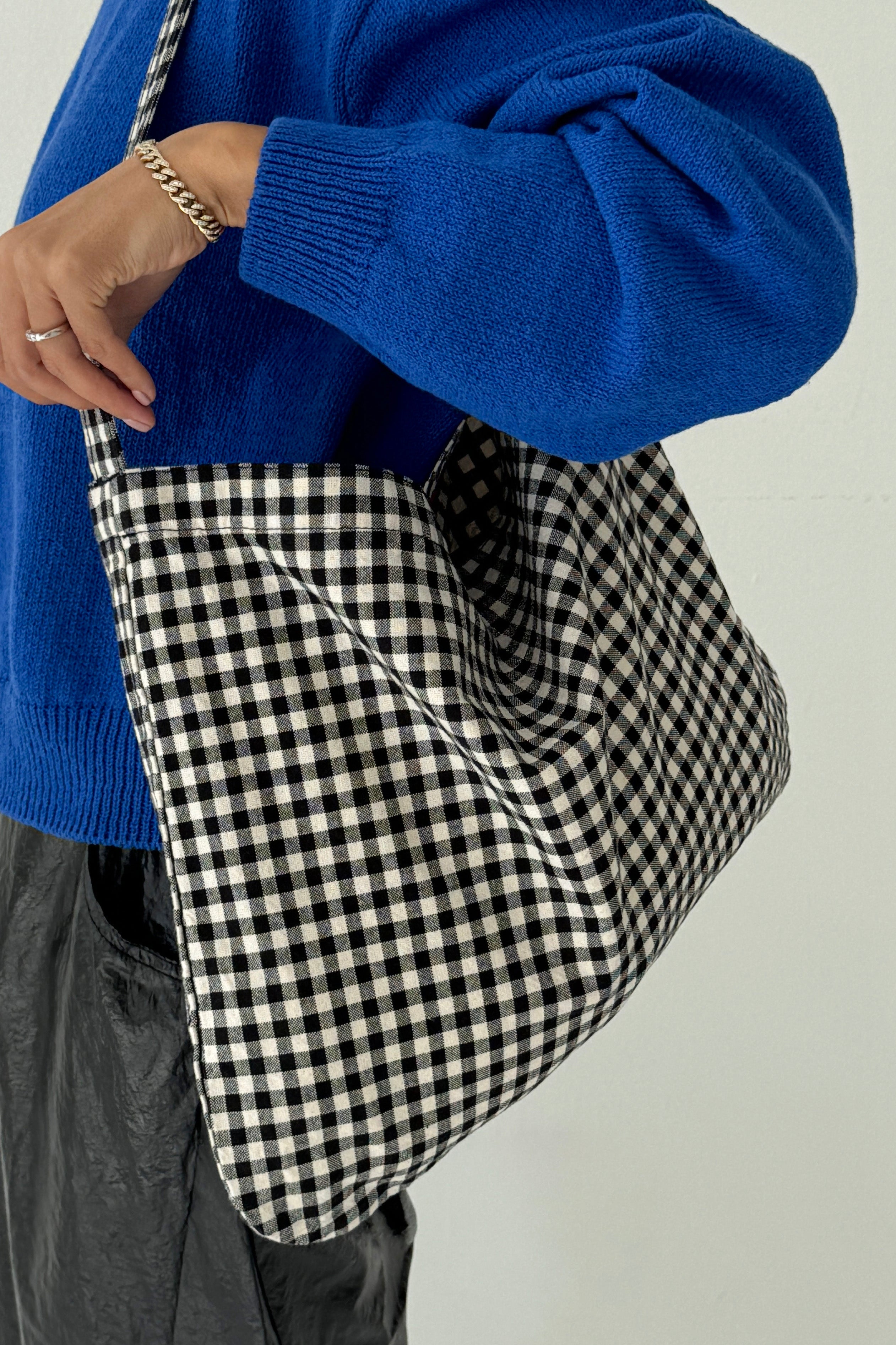 Happy Carry Bag - Black Gingham