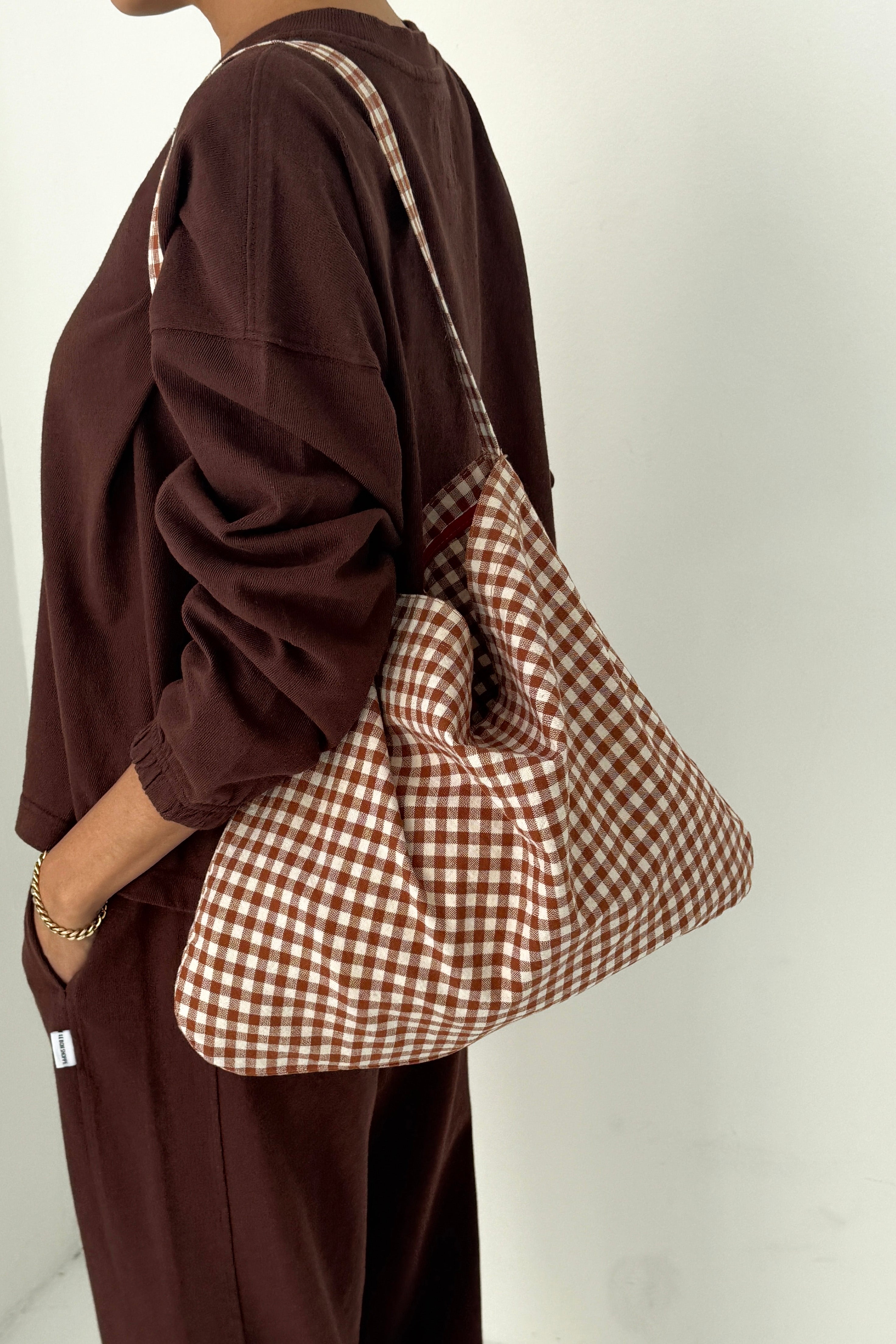 Happy Carry Bag - Cinnamon Gingham