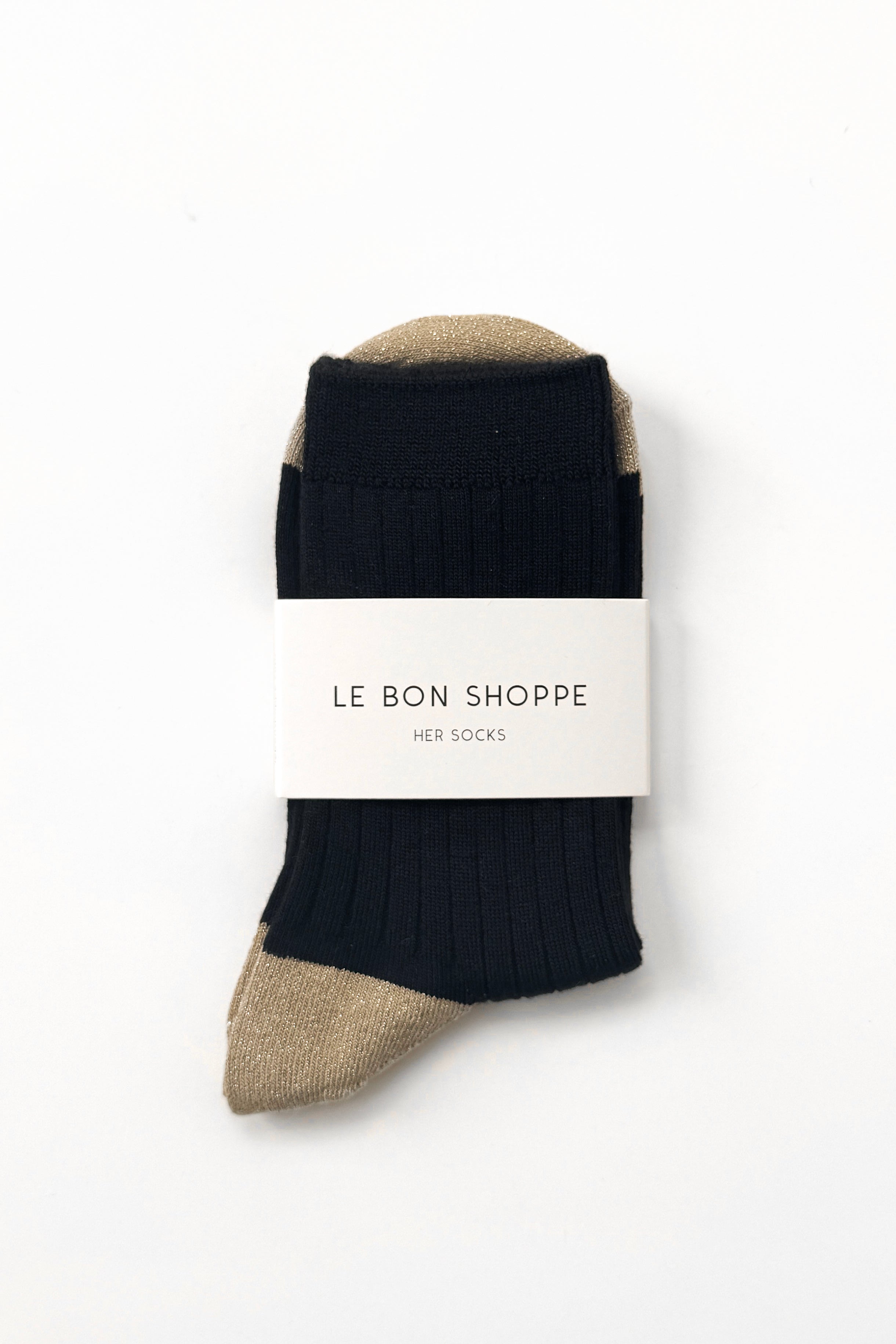 Her Glow Socks - Black / Gold