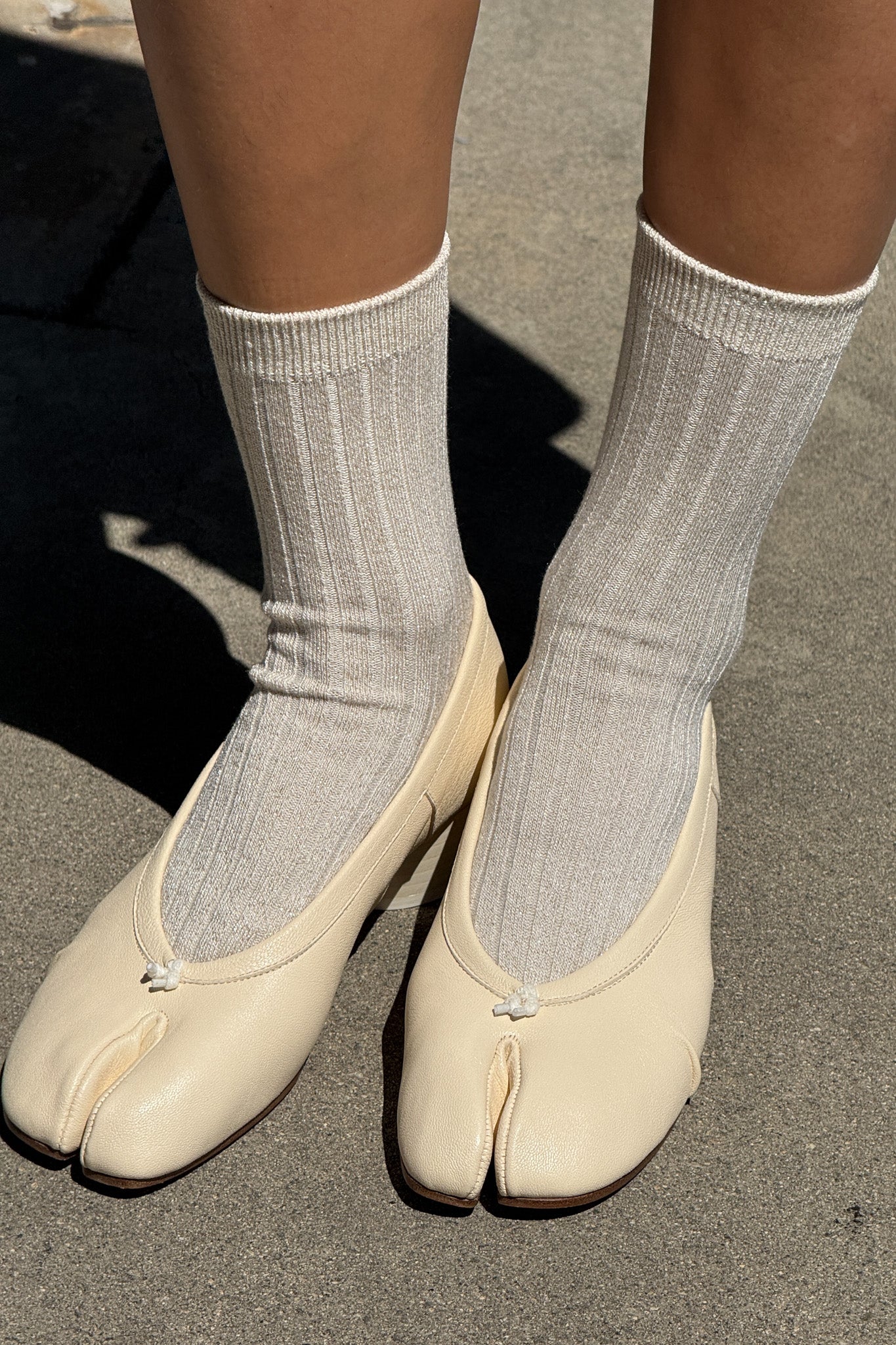 Ses Chaussettes - Paillettes Or Ivoire