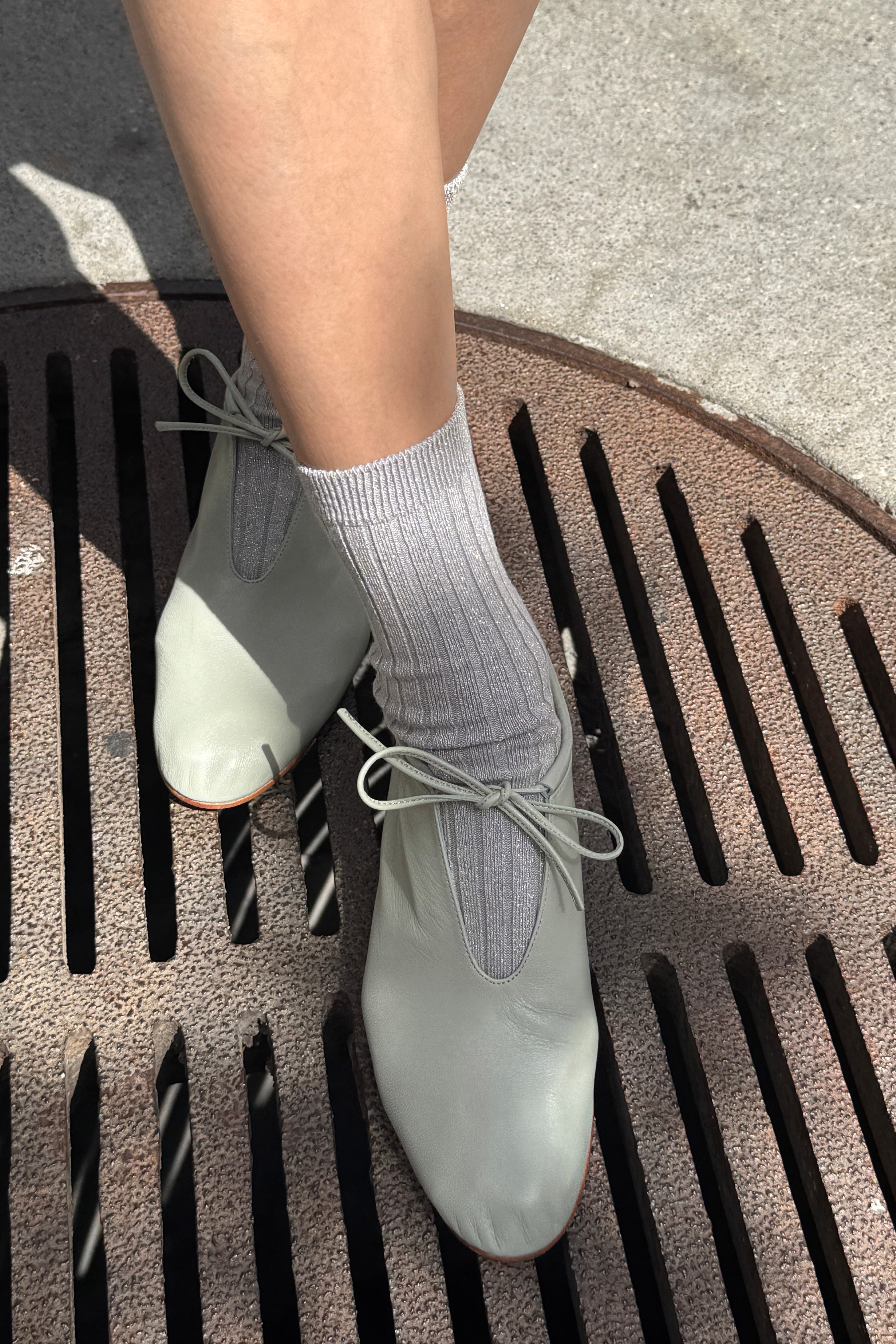 Her Socks (Glitter) - Silver