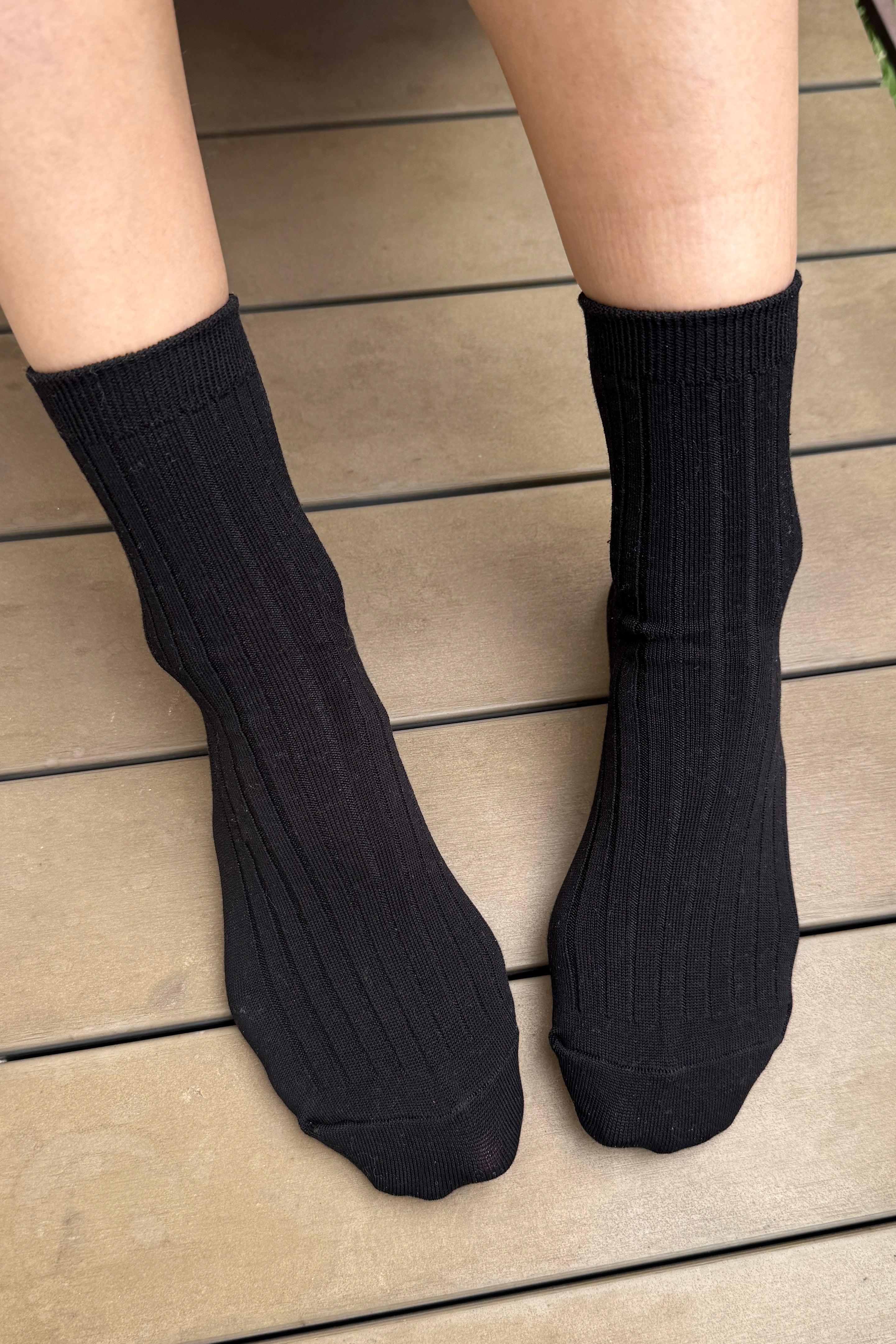 Ses Chaussettes (MC coton) - True Black 