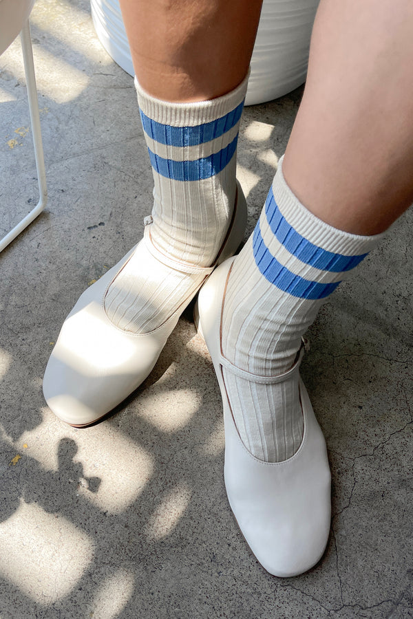 Sus calcetines universitarios - Azul