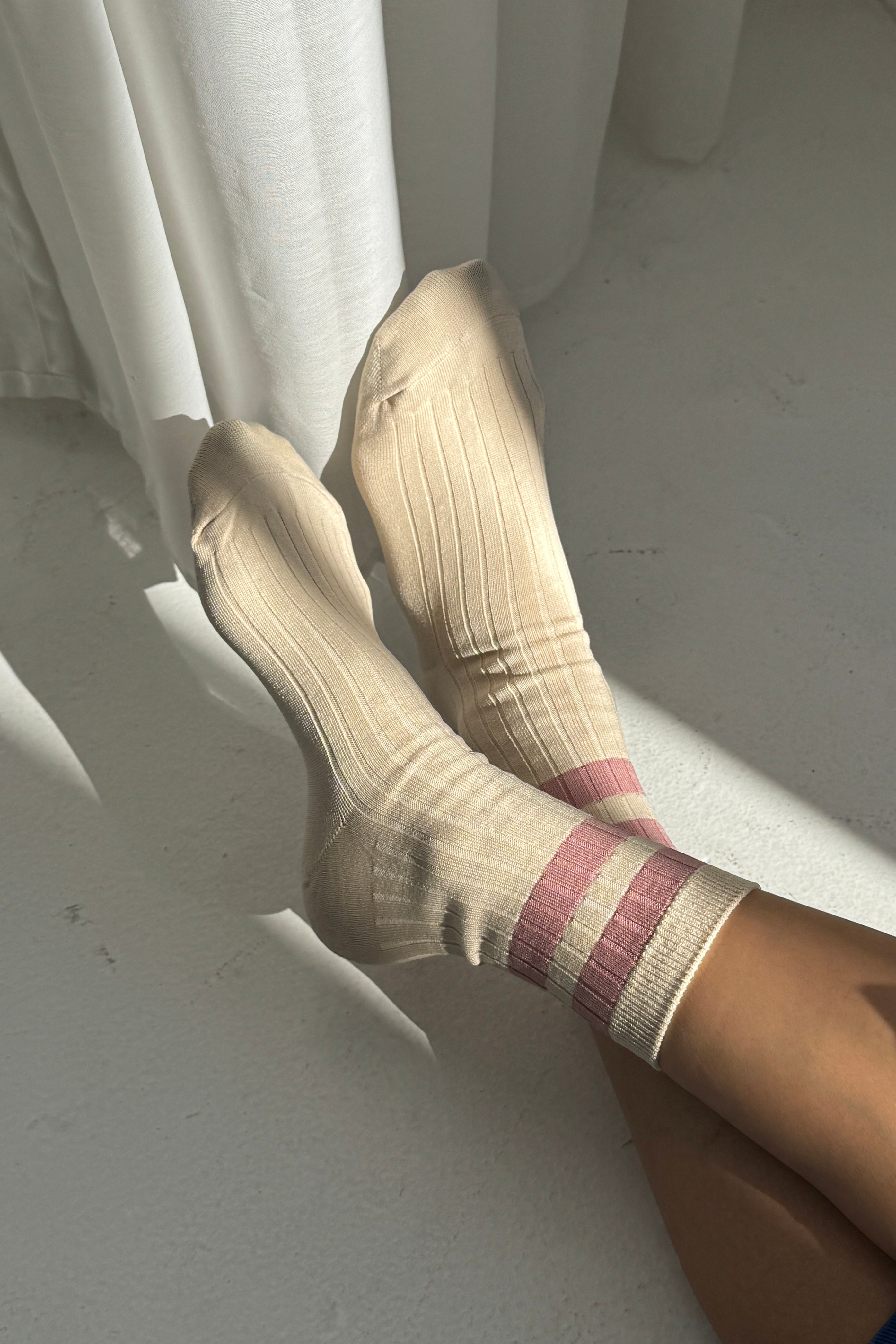 Her Varsity Socks - Rose