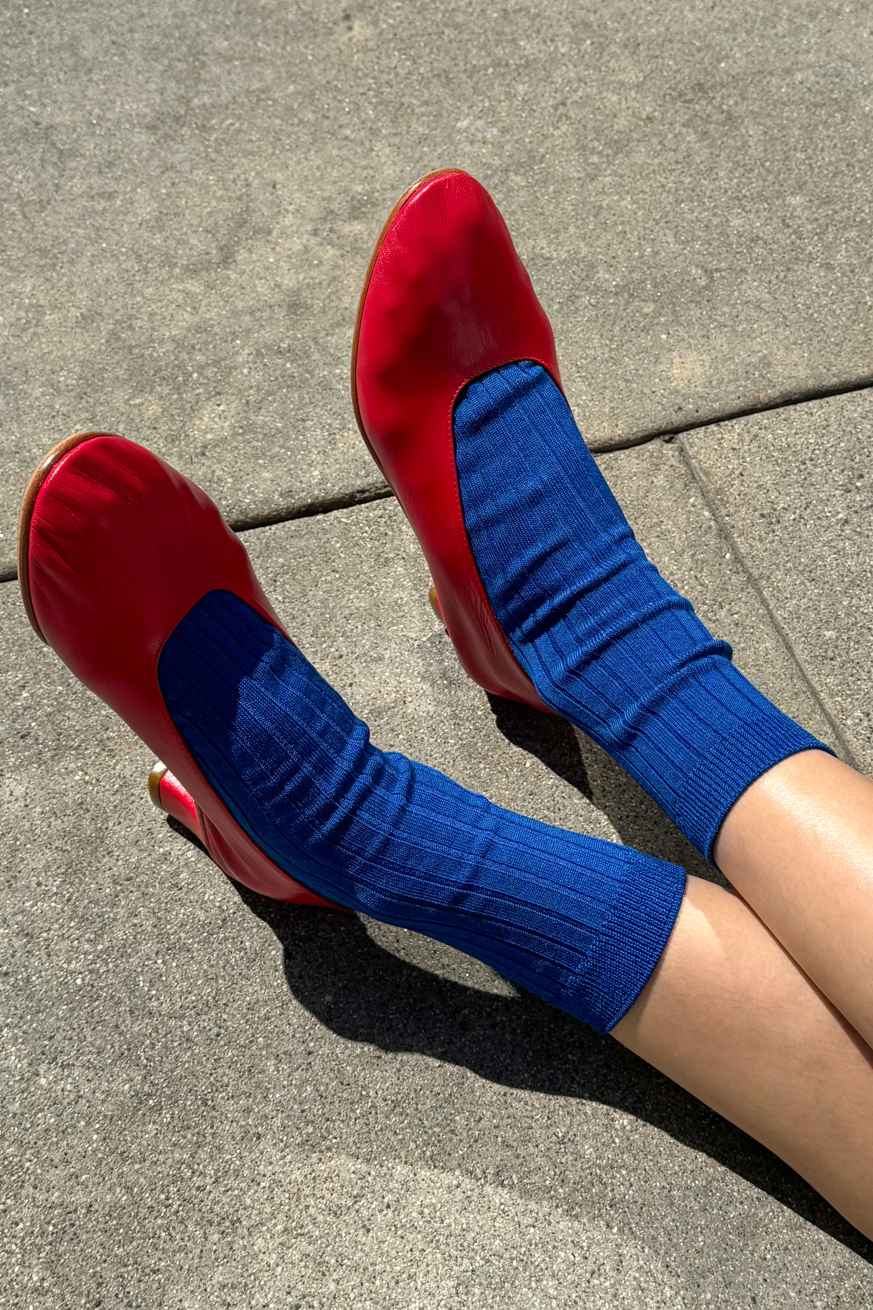 Her Socks (MC cotton) - Cobalt
