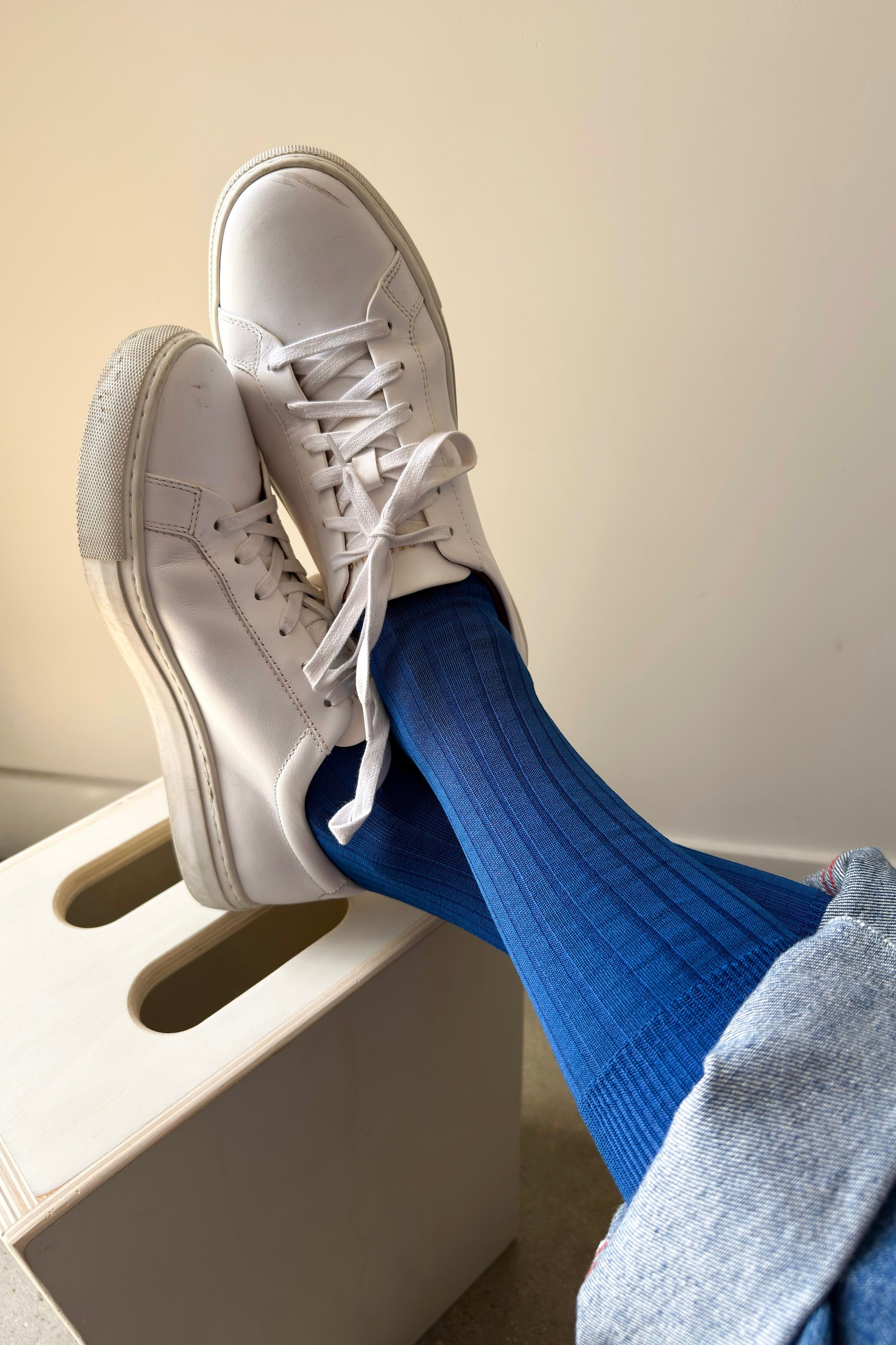 His Socks (MC cotton) - Cobalt