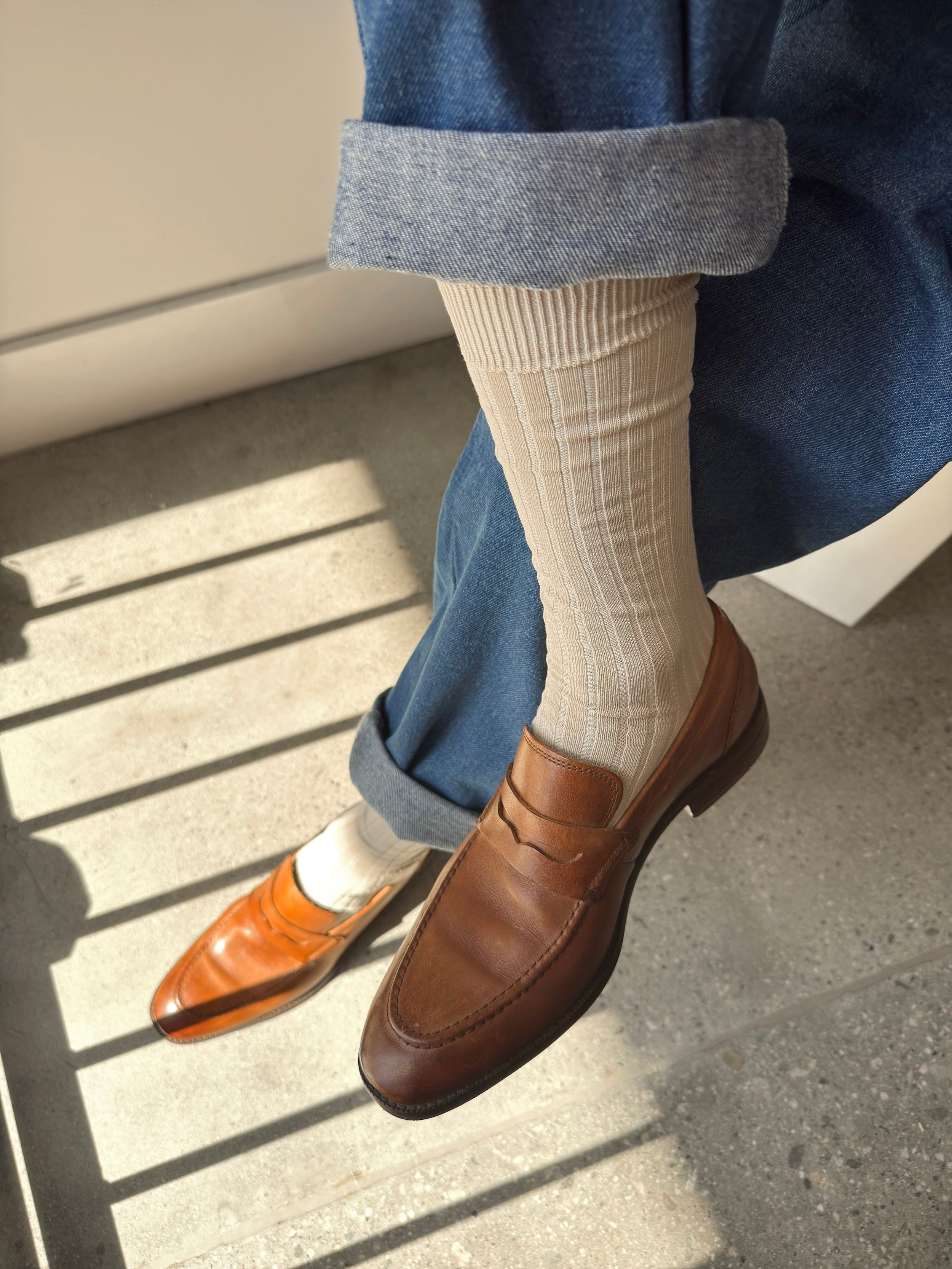 His Socks (MC cotton) - Porcelain