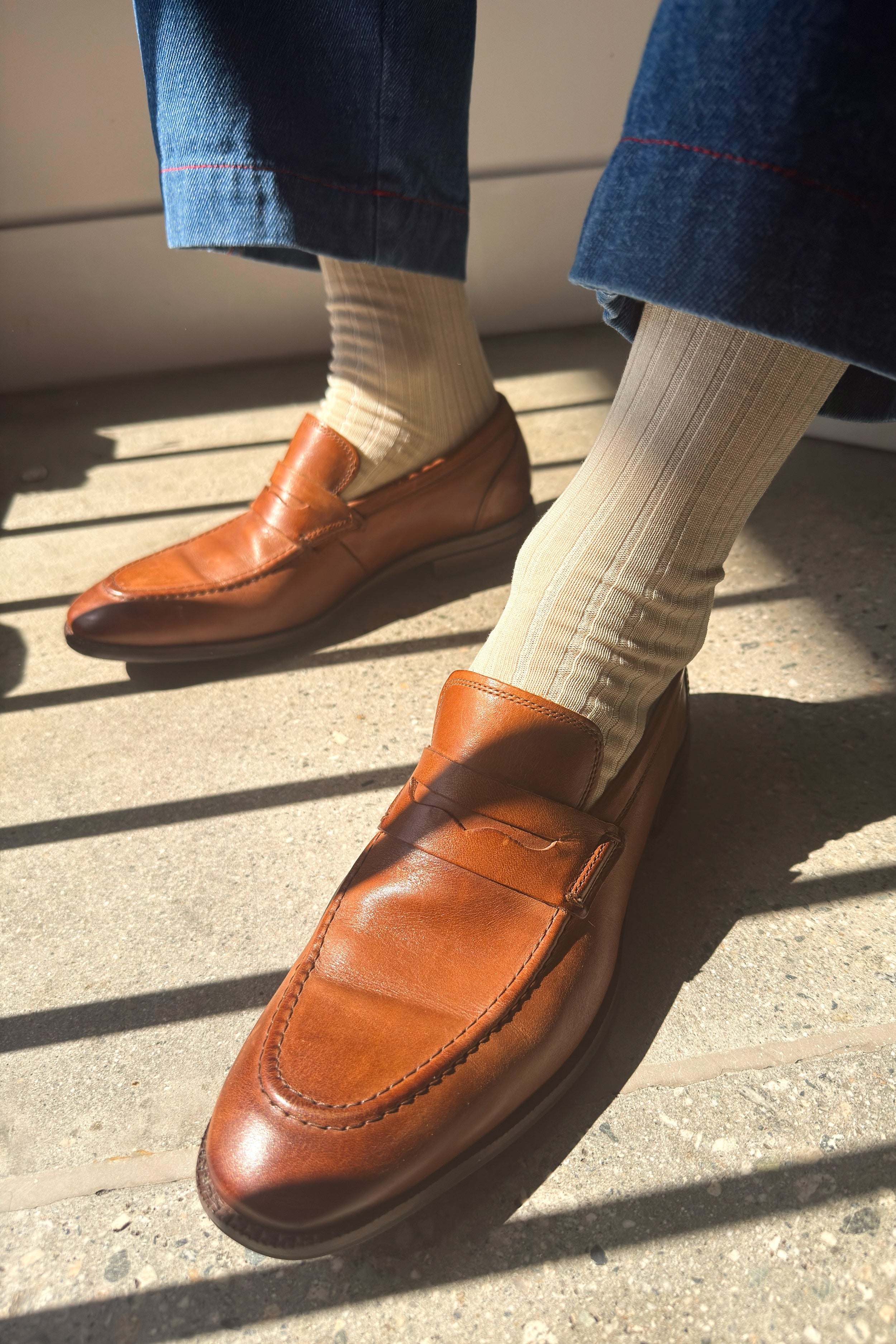 His Socks (MC cotton) - Porcelain