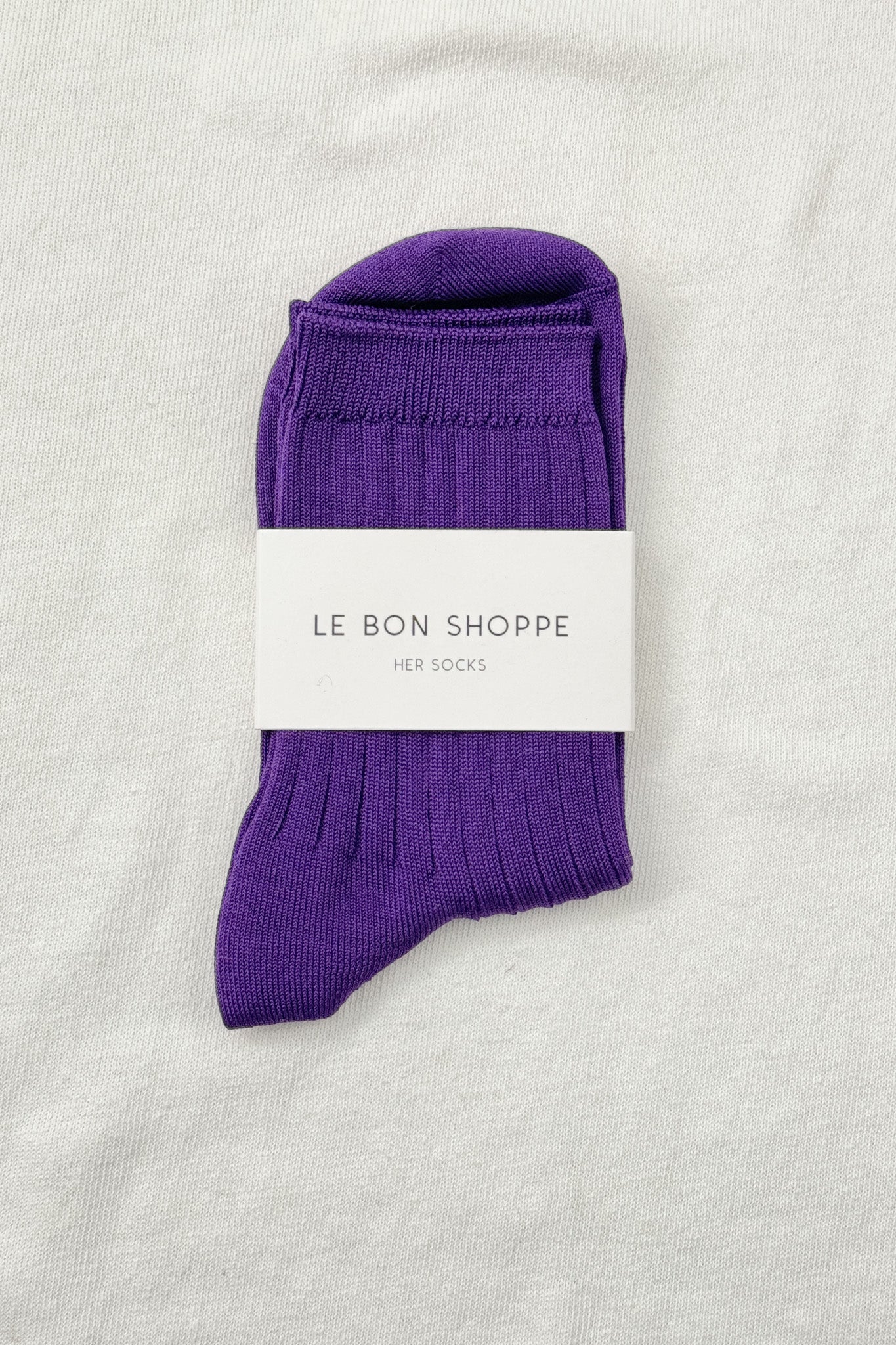 Ses Chaussettes (MC coton) - Aubergine