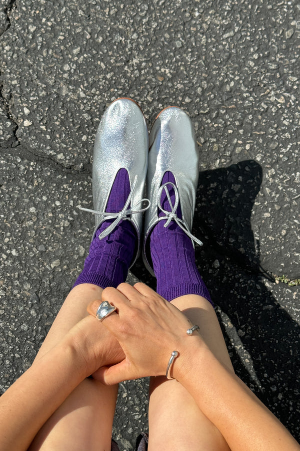 Her Socks (MC cotton) - Eggplant