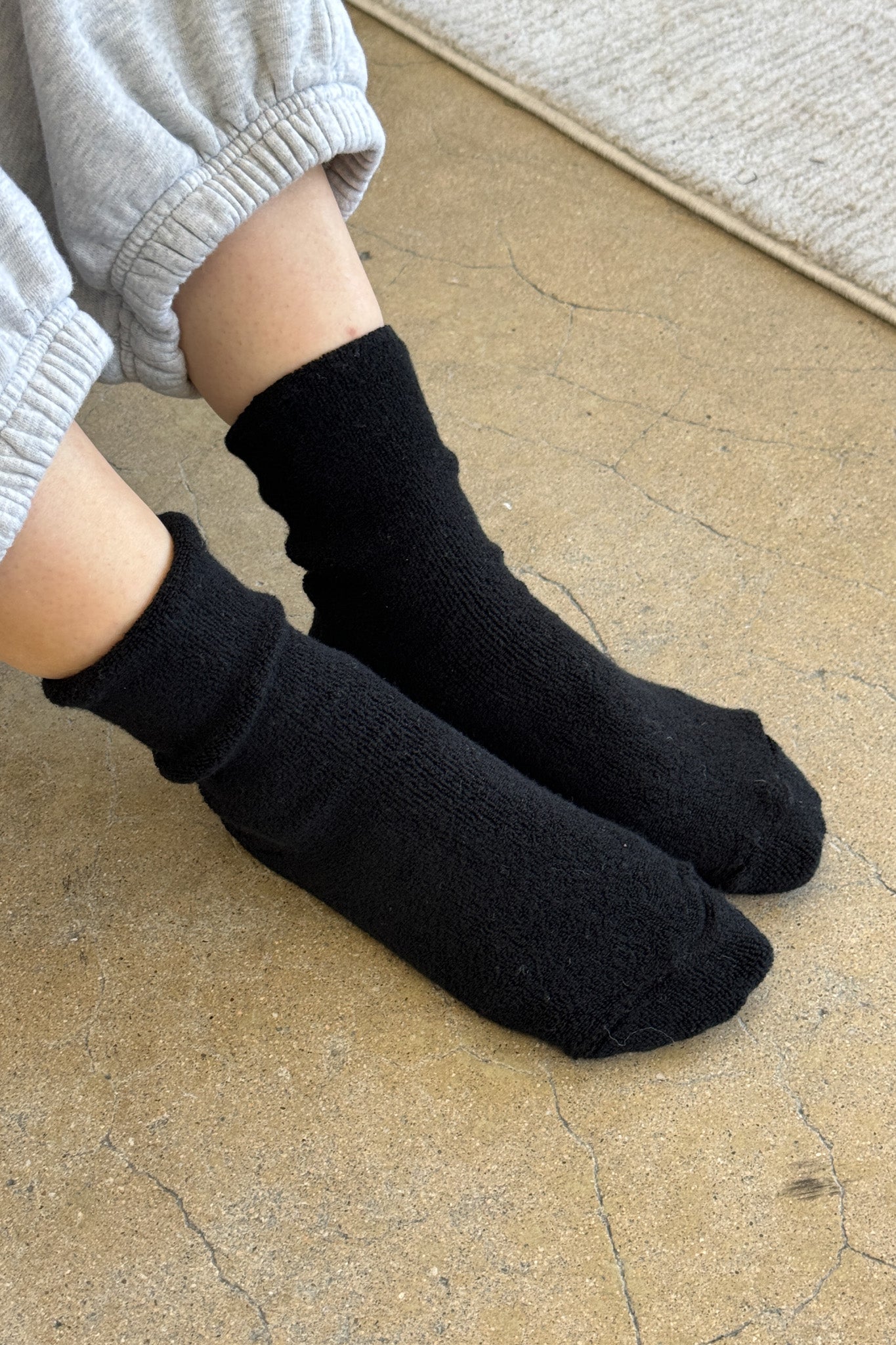 Cloud Socks - Jet Black