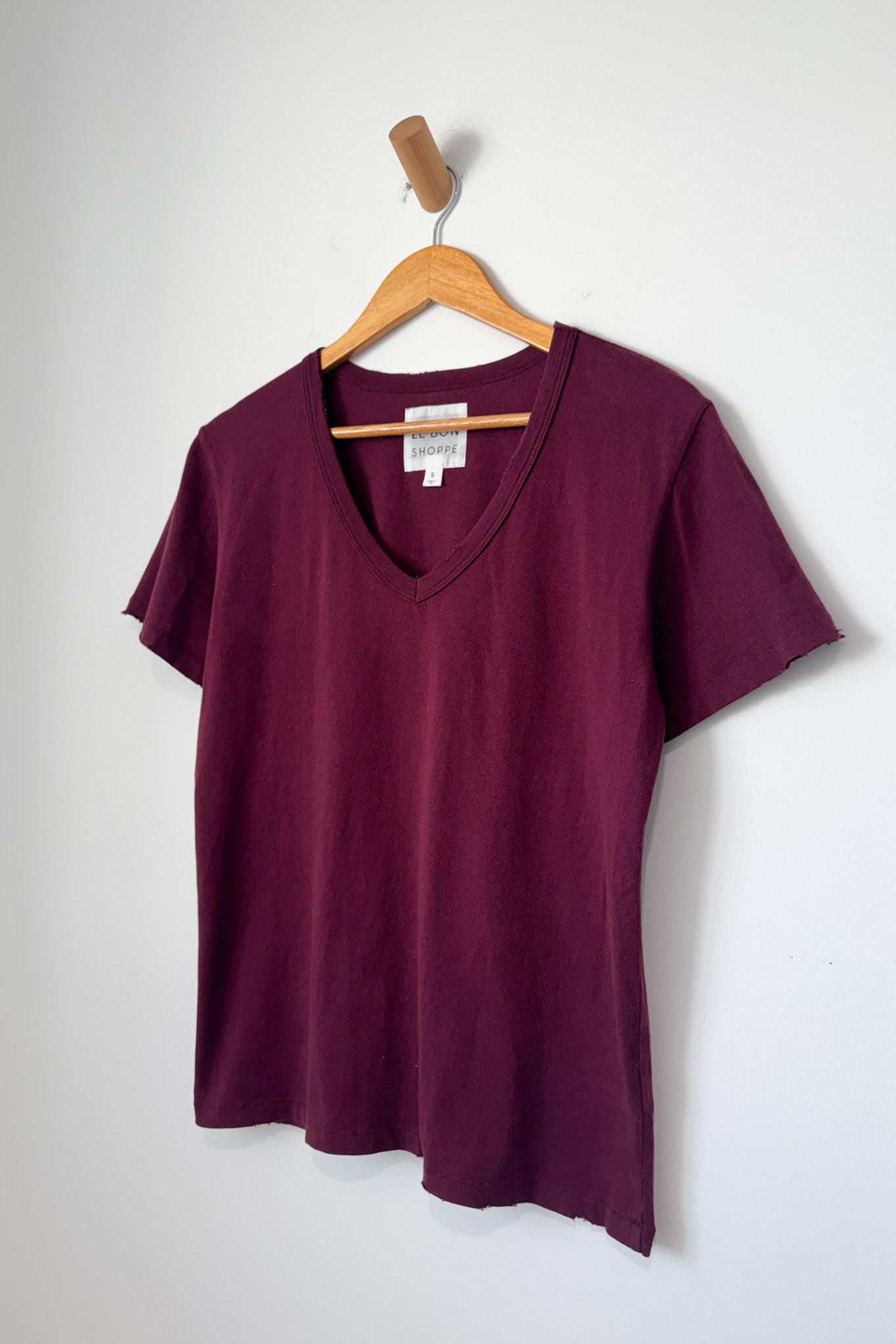 Vintage La Vie Tee (Organic Cotton) - Maroon