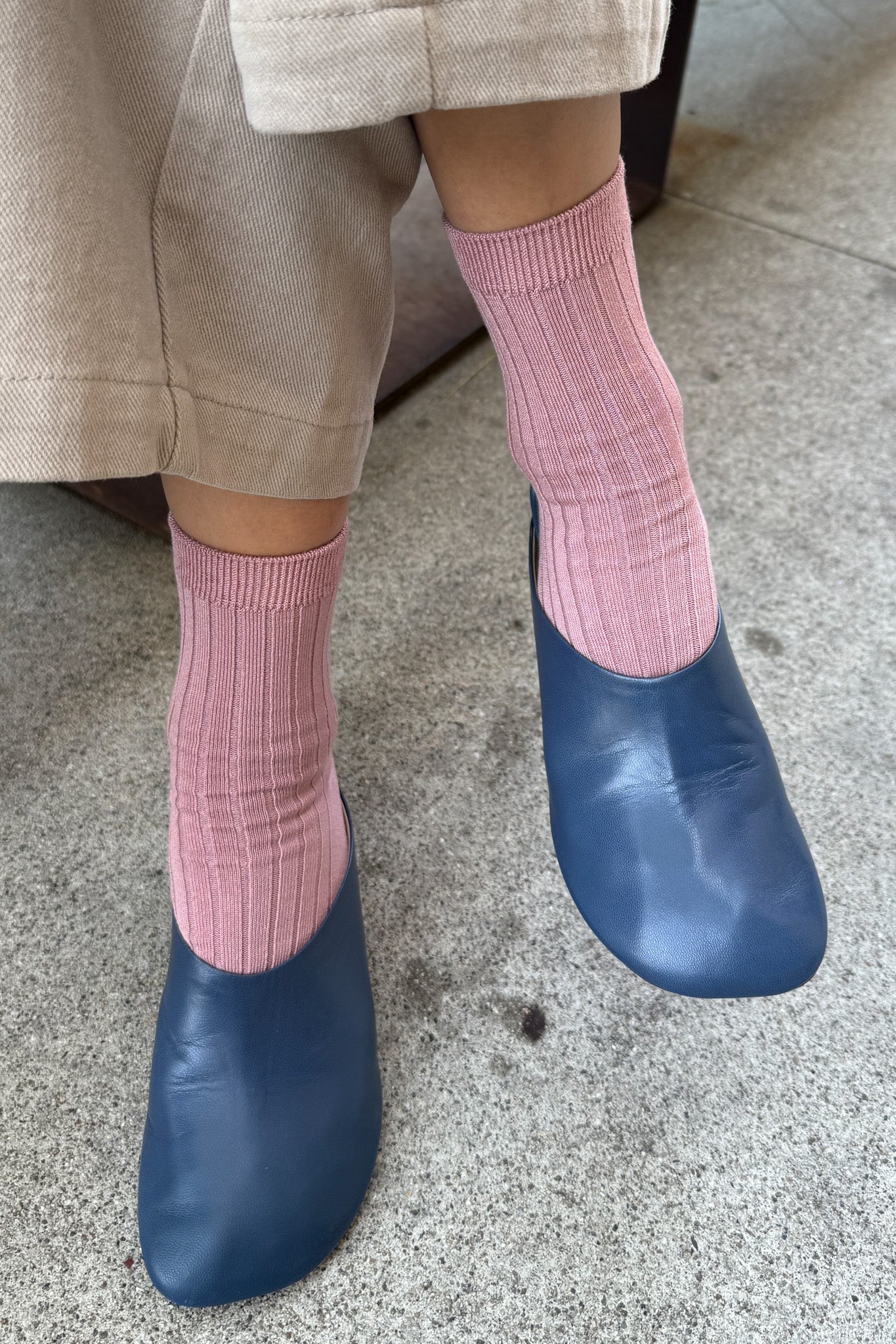 Ses Chaussettes (MC coton) - Desert Rose