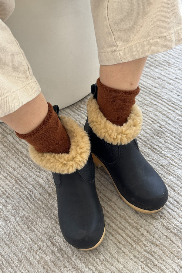 Cloud Socks - Sepia