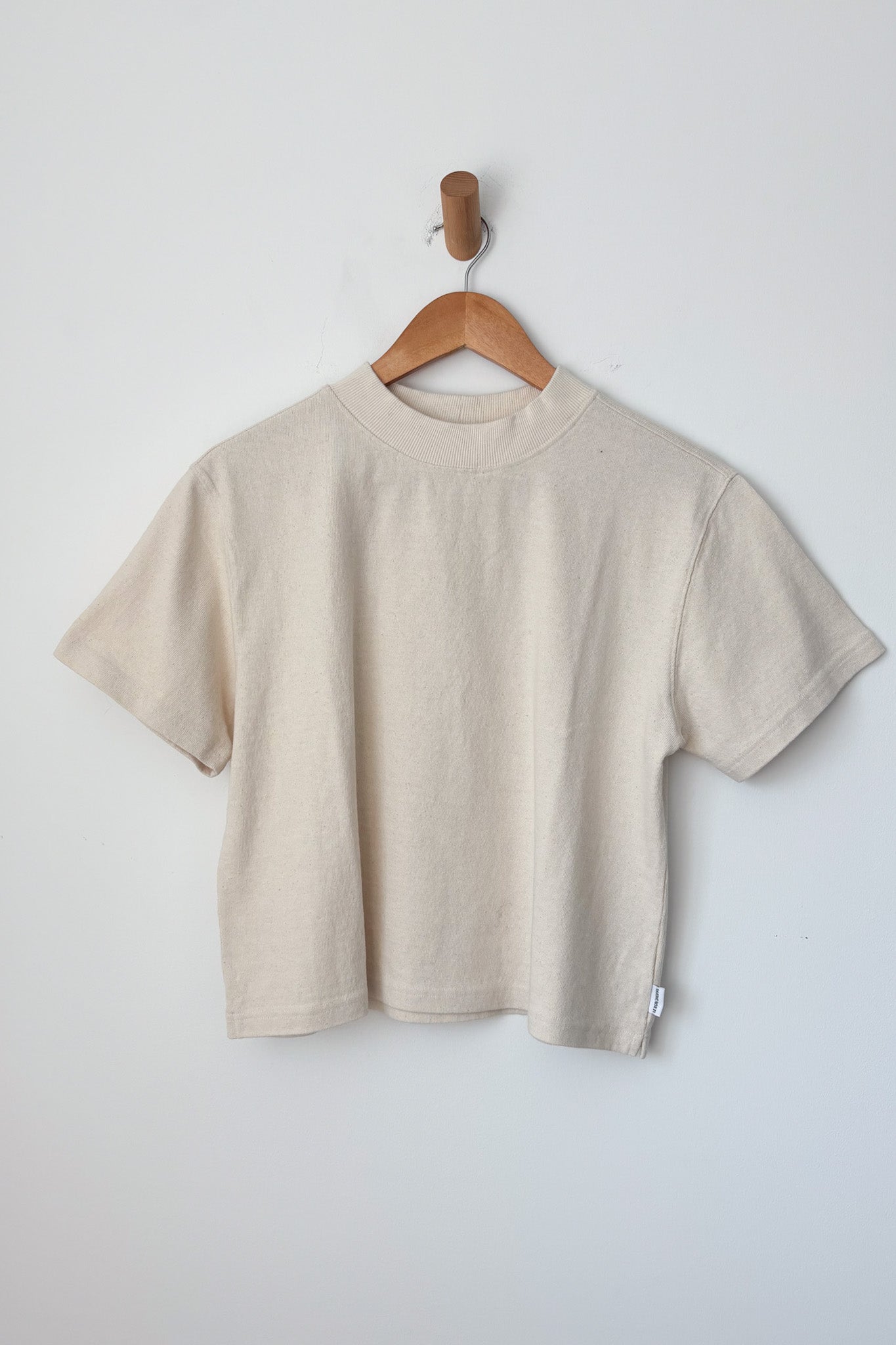 Sunset Mock Neck Tee - Naturel