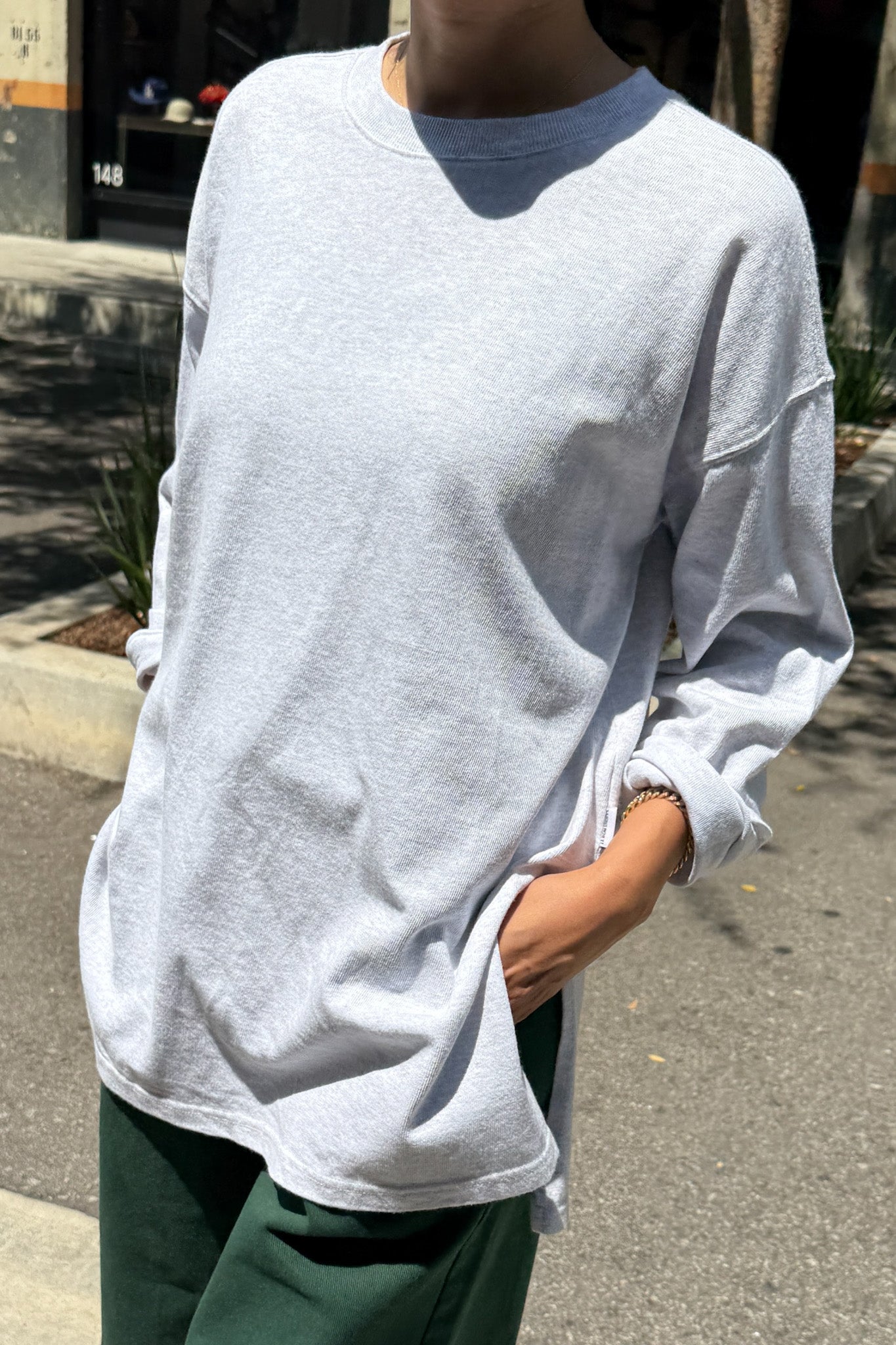 Sunday Tee - Icy Grey