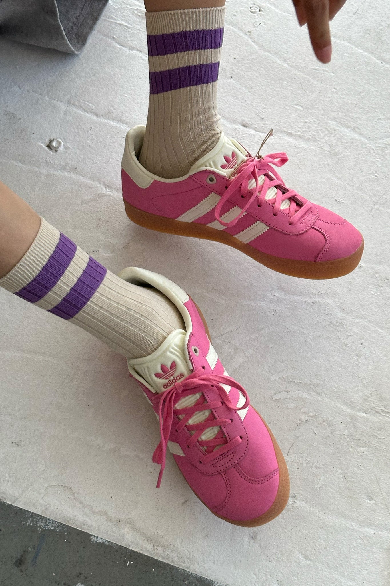 Her Varsity Socks - Ube