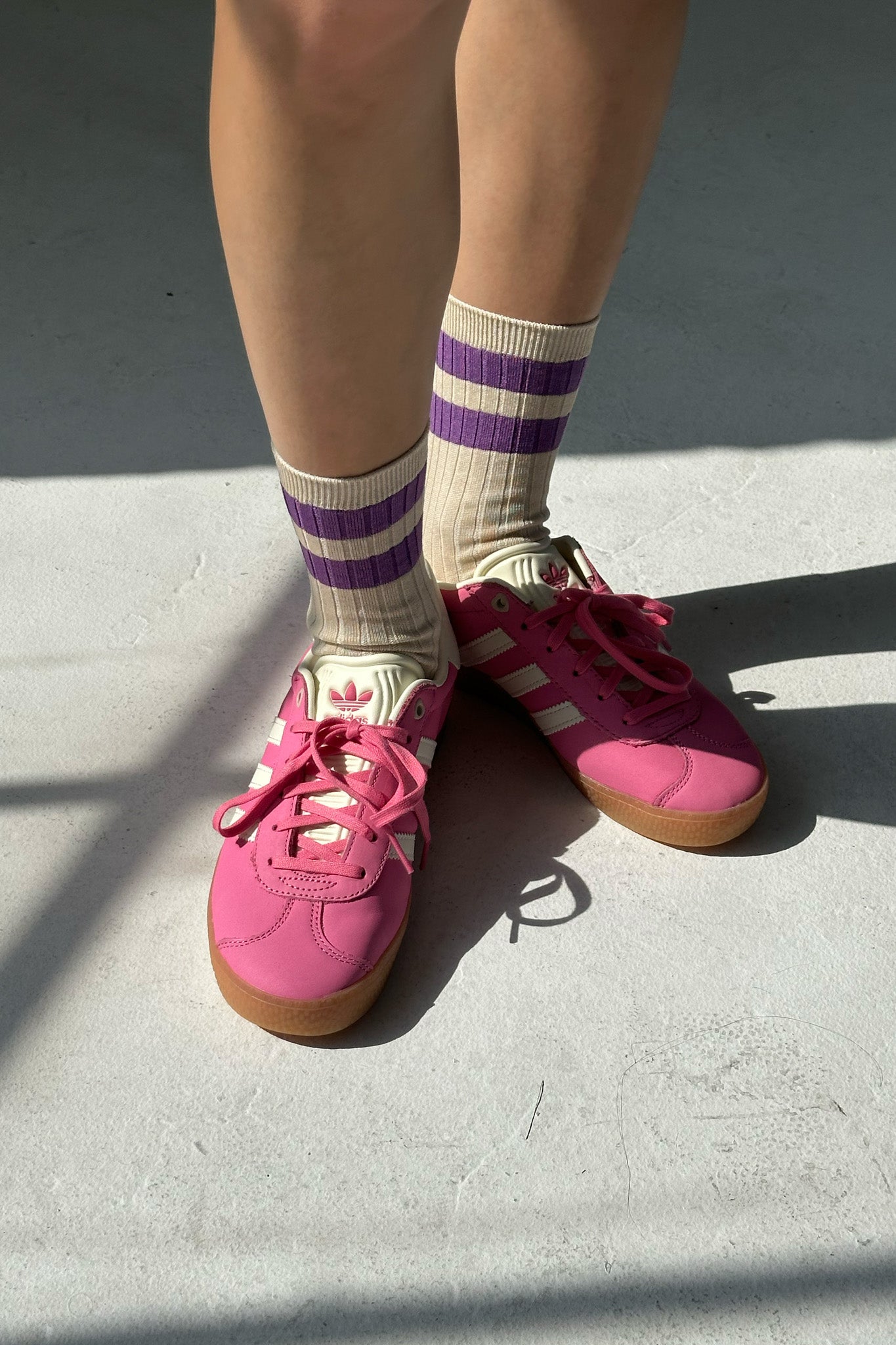 Her Varsity Socks - Ube