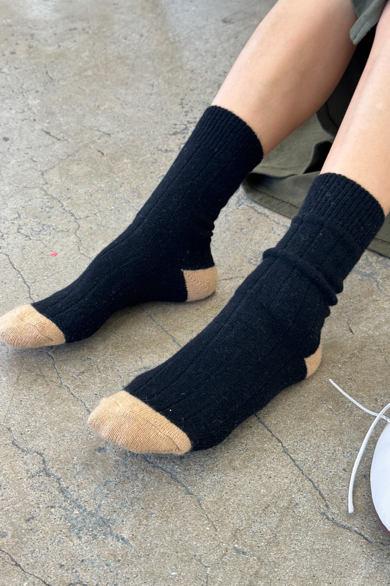 Chaussettes Classiques En Cachemire - Noir