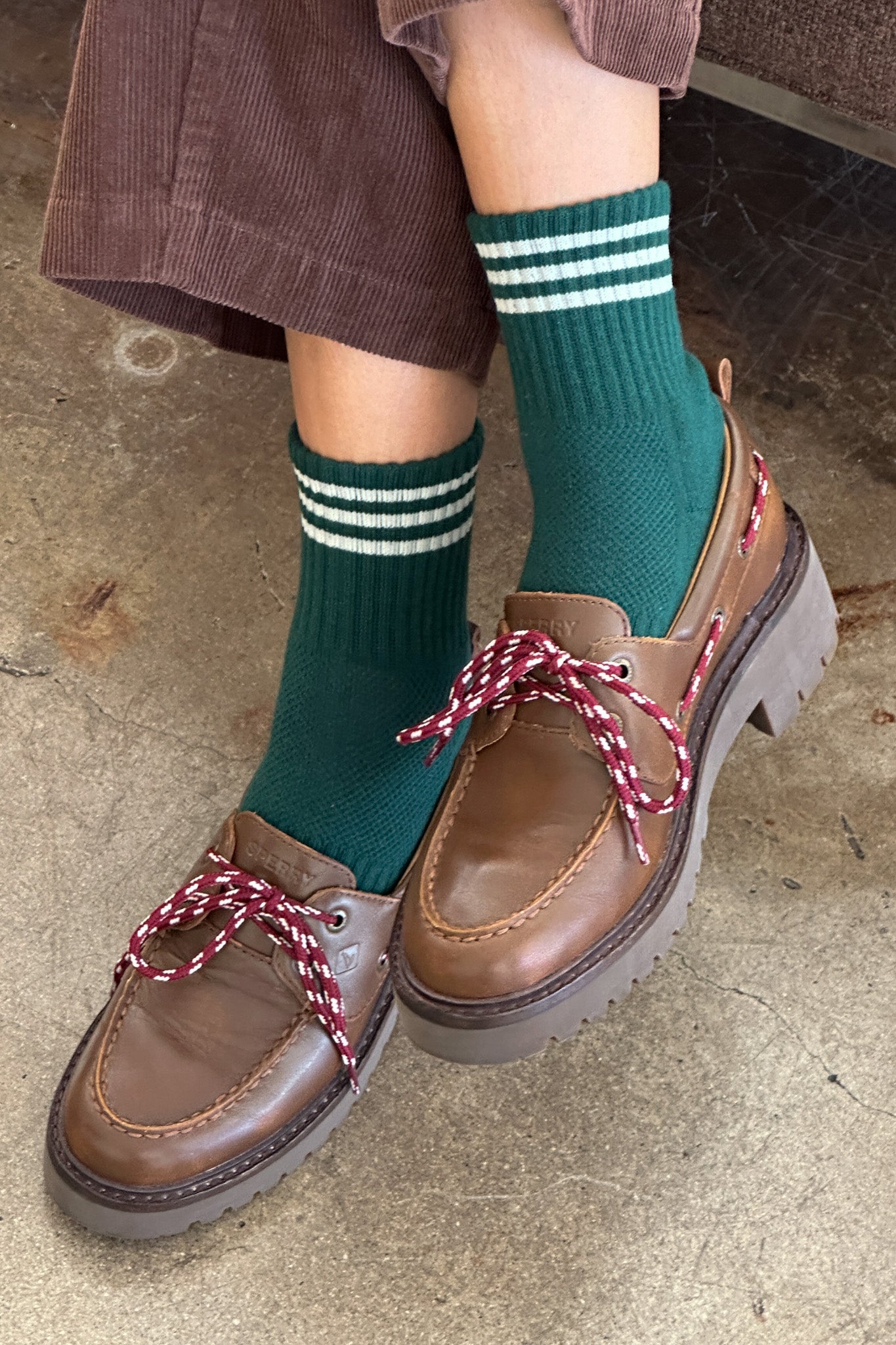 Chaussettes Girlfriend - Vert Chasseur 