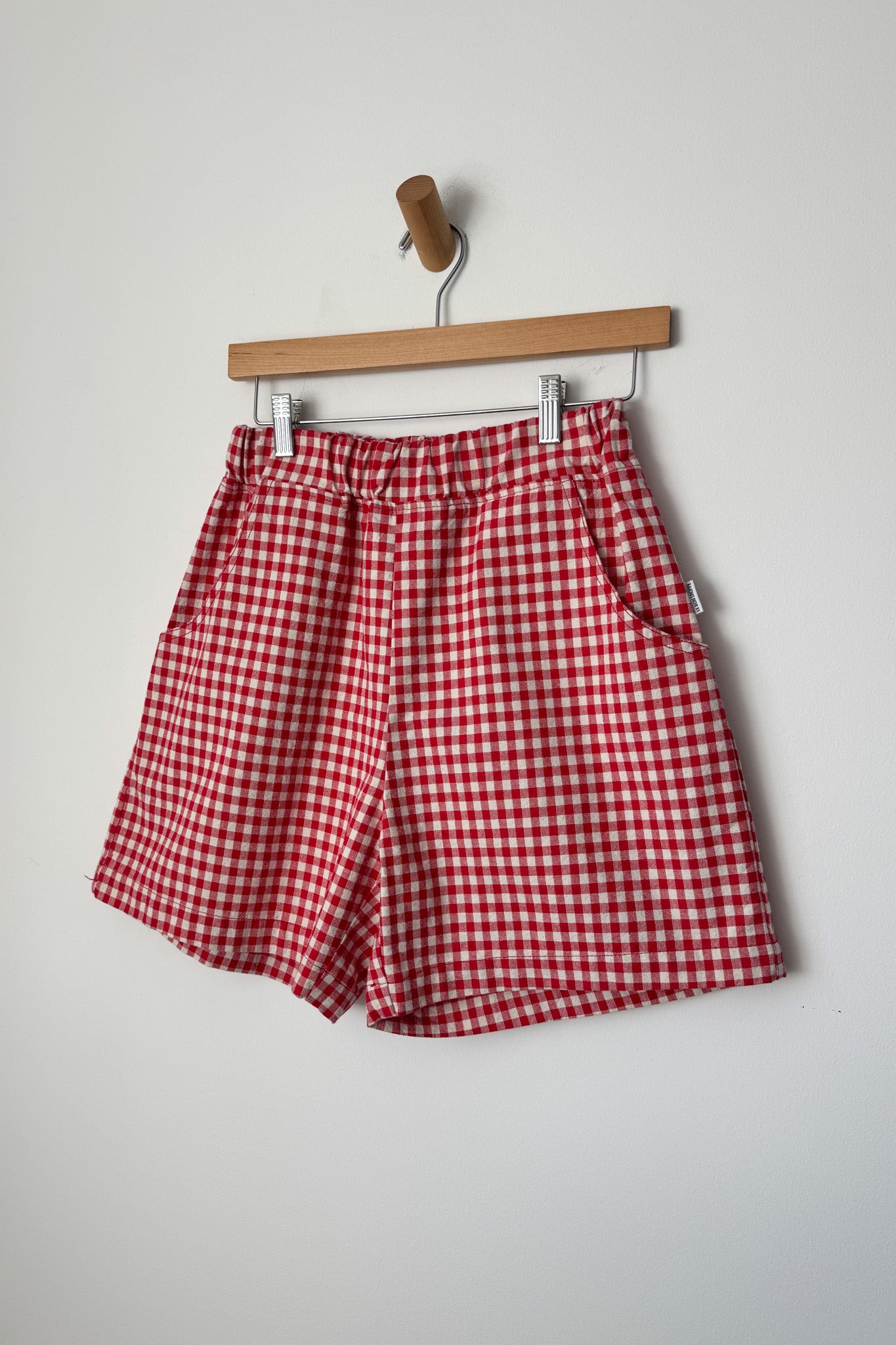 City Shorts - Red Gingham