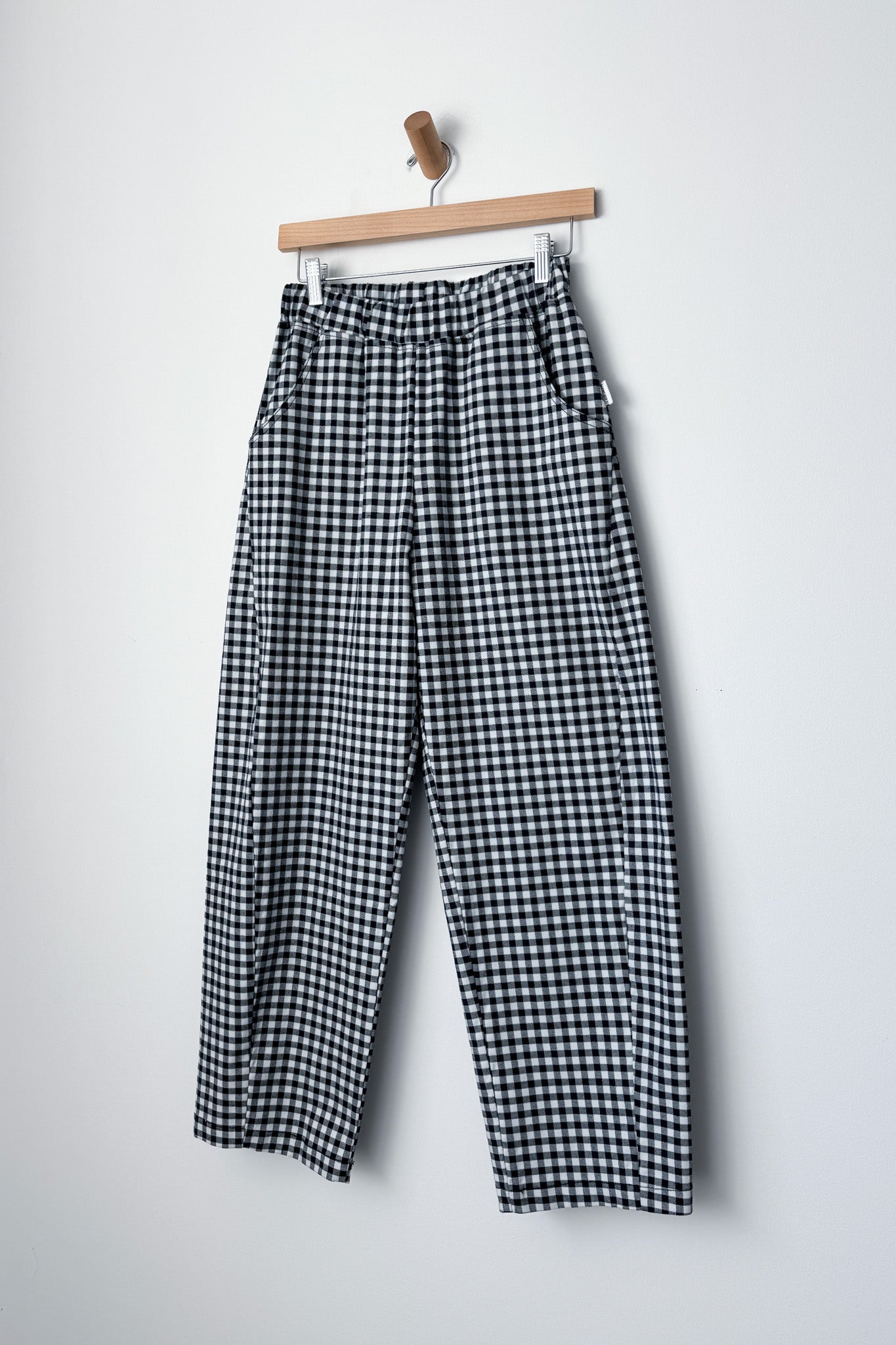 Gingham Arc Pants - Navy Gingham