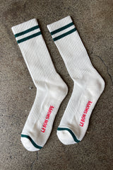 Extended Boyfriend Socks - Parchment