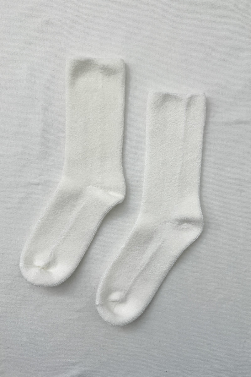 EXTENDED  Cloud Socks - Classic White
