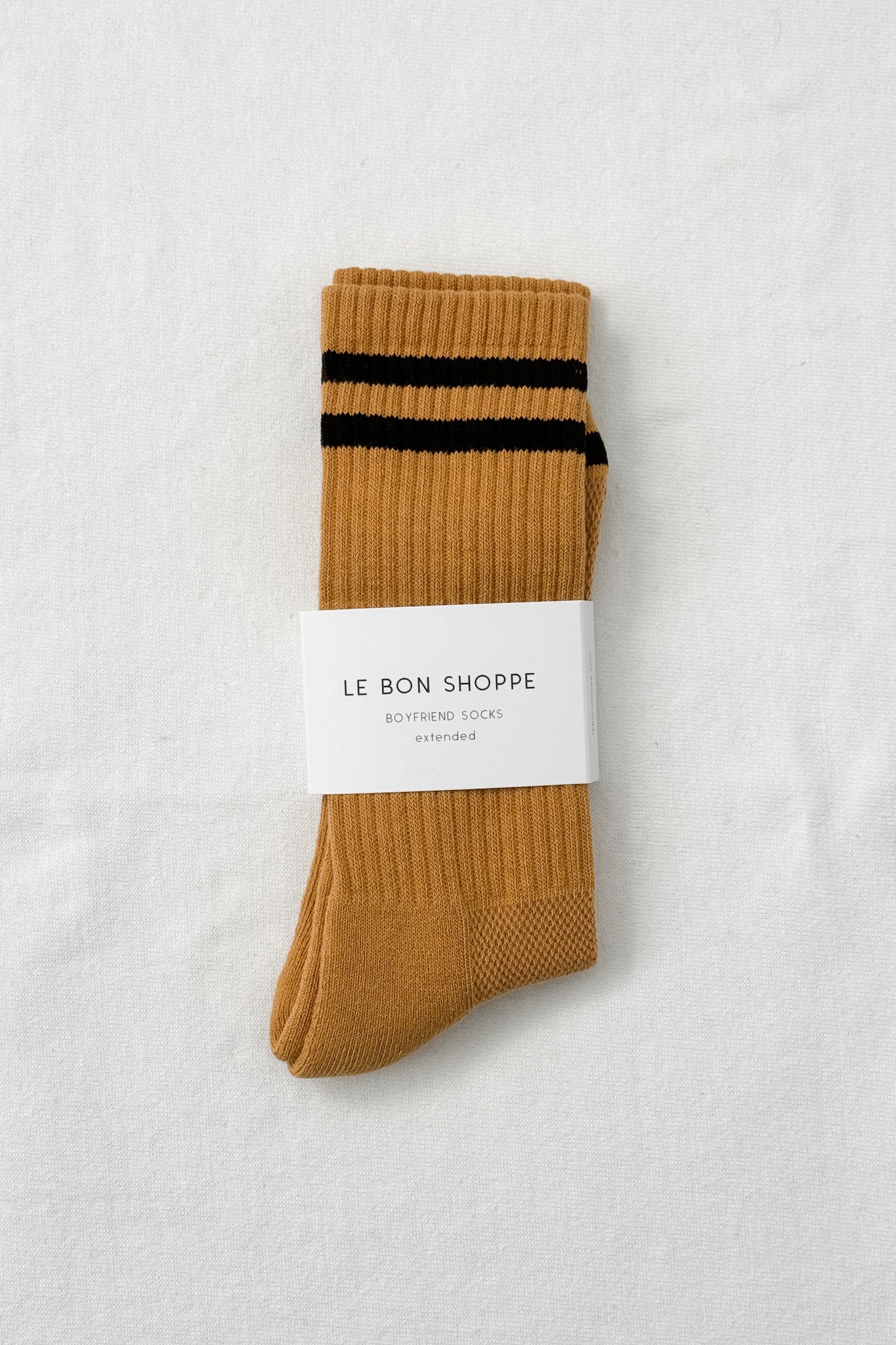 EXTENDED  Boyfriend Socks - Biscotti