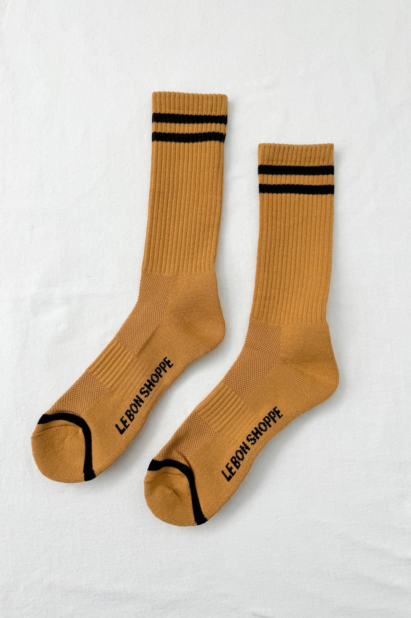 EXTENDED  Boyfriend Socks - Biscotti