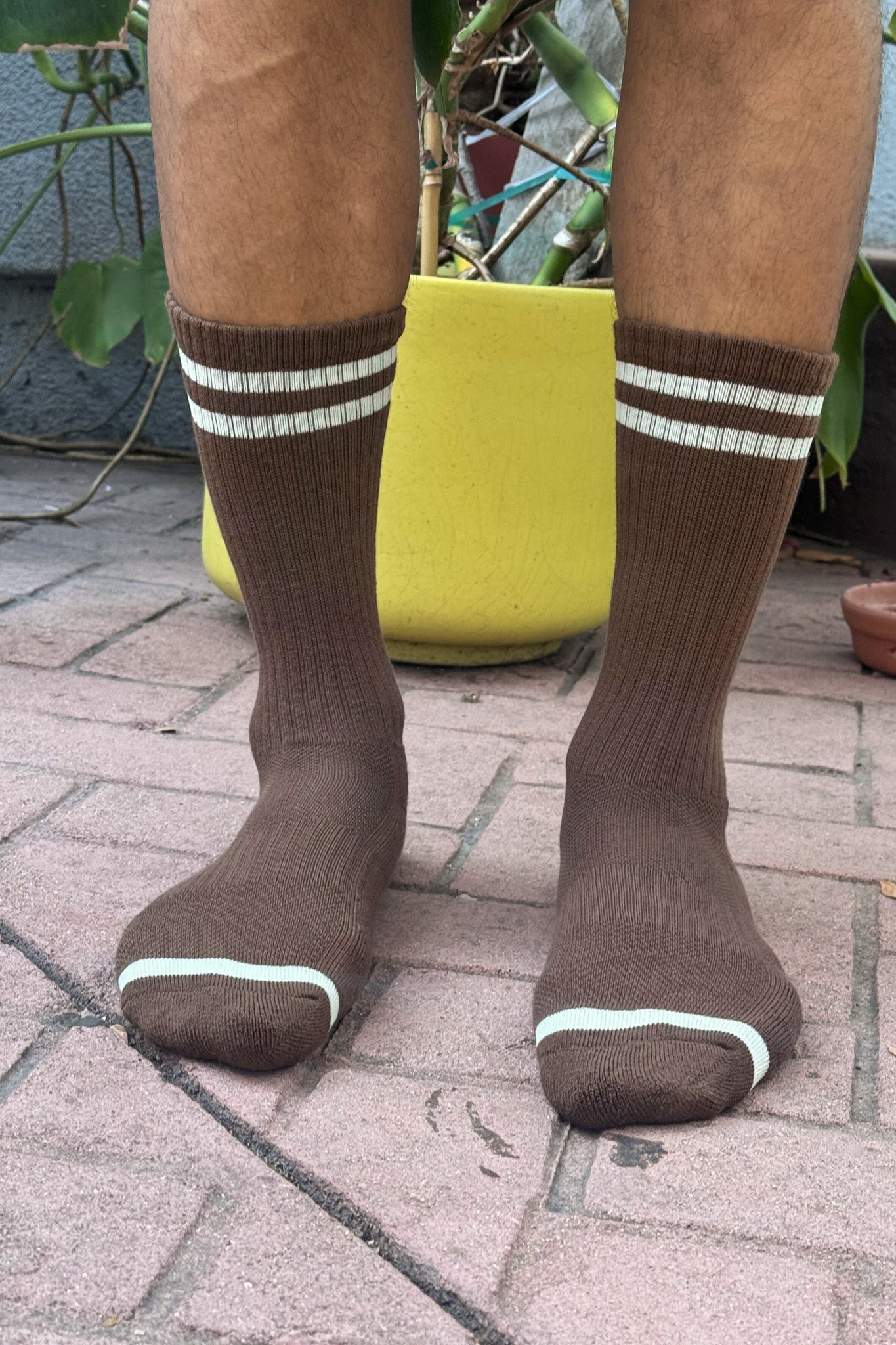 EXTENDED  Boyfriend Socks - Wood