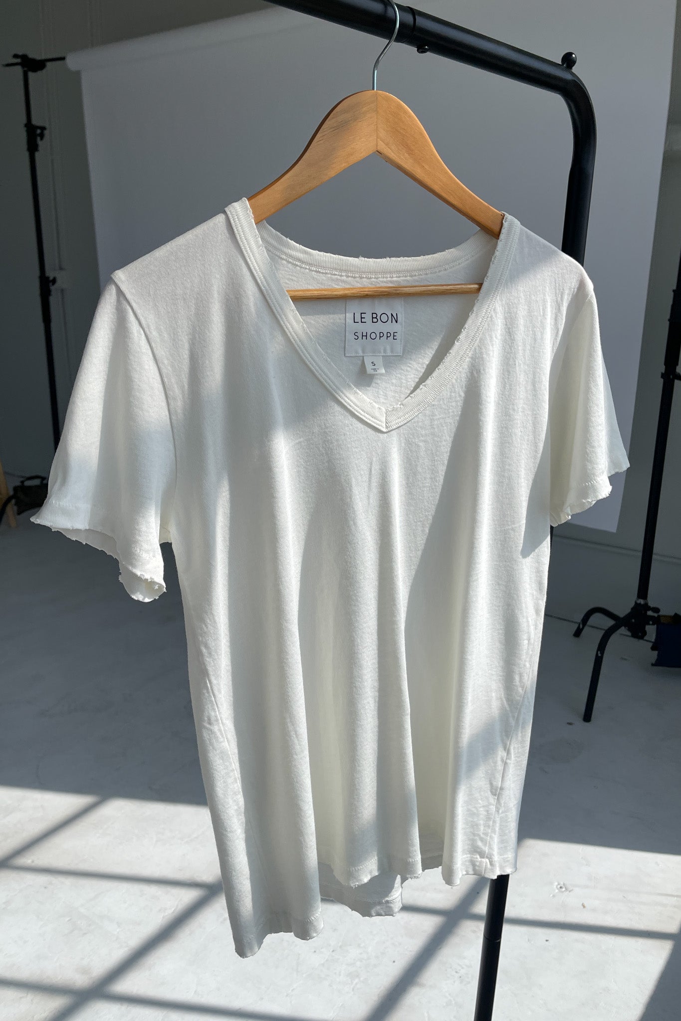 T-shirt Vintage La Vie (fabriqué avec du coton biologique) - Blanc vintage