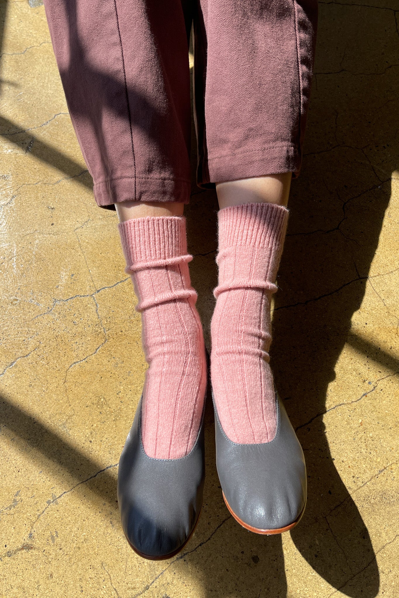 Classic Cashmere Socks - Rose Petal