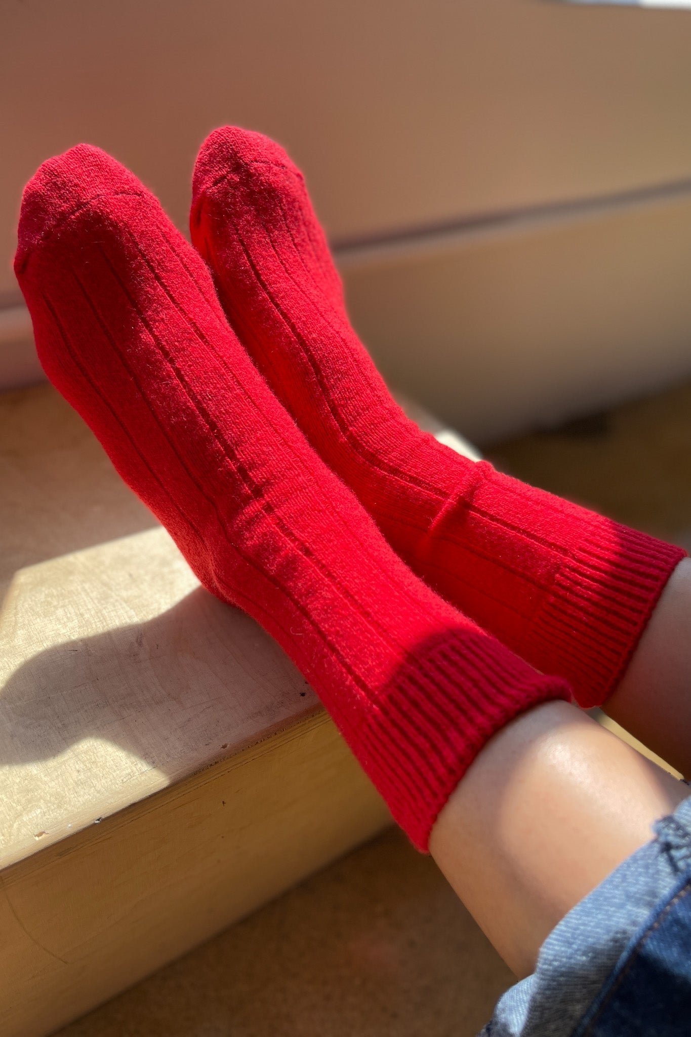 Classic Cashmere Socks - Red