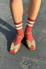 Her Varsity Socks - Tandoori