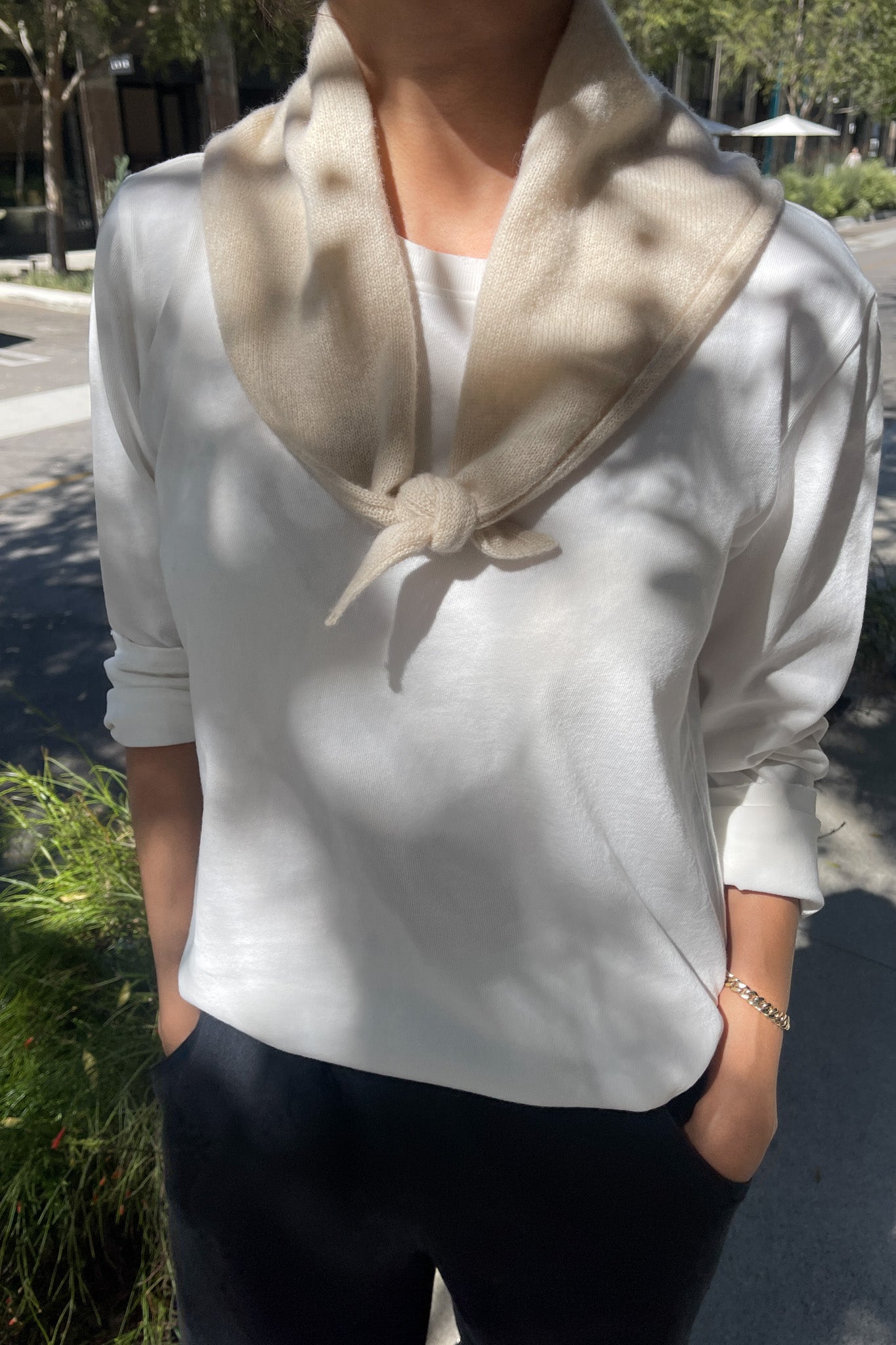 Cashmere Bandana - Oats