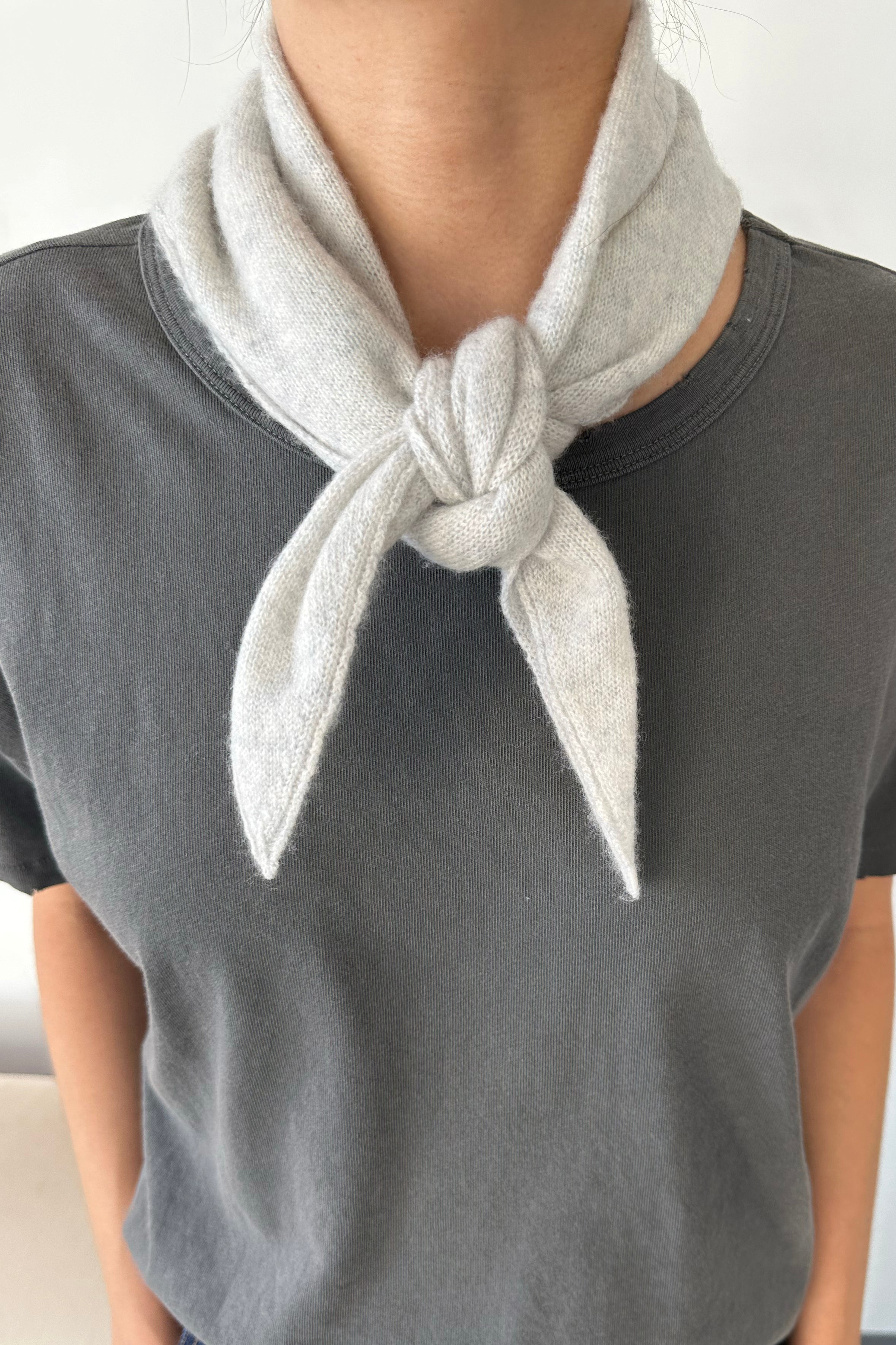 Cashmere Bandana - Icy Grey