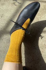 Her Socks - Mustard Glitter